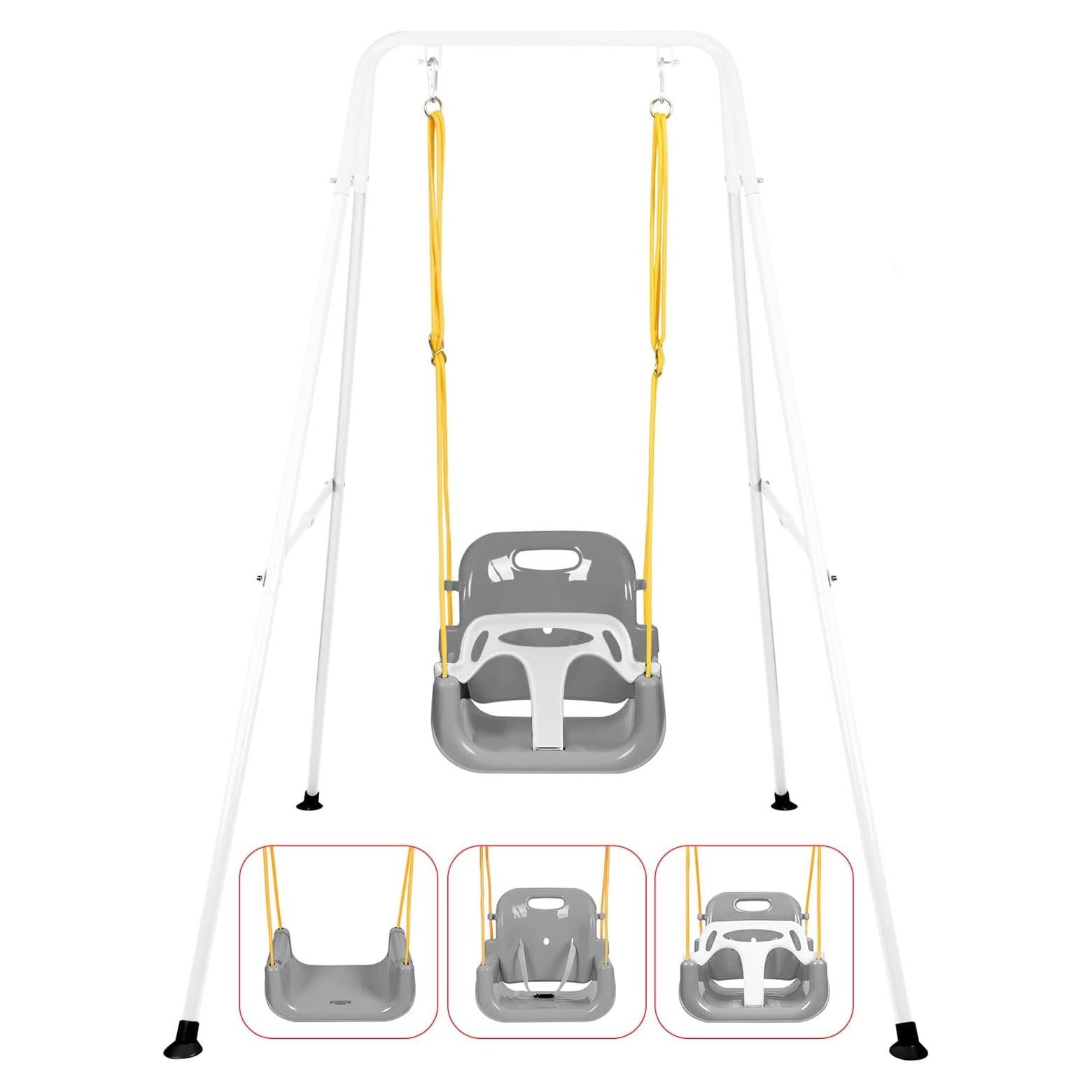 Columpio 3 en 1 AUTOKAKUM para Niños - Plegable Blanco