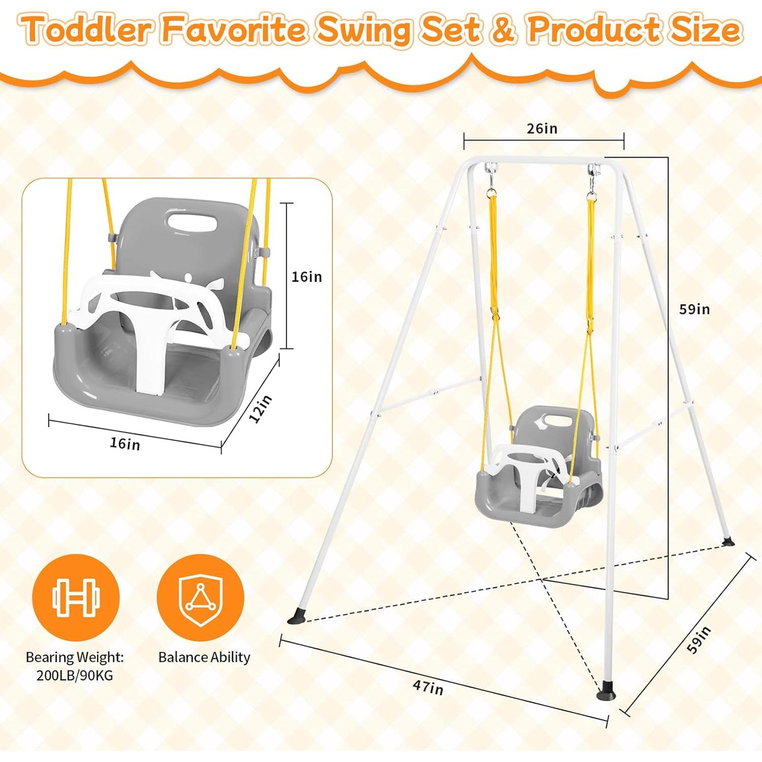 Columpio 3 en 1 UMIKOOL para Bebés y Niños hasta 10 Años