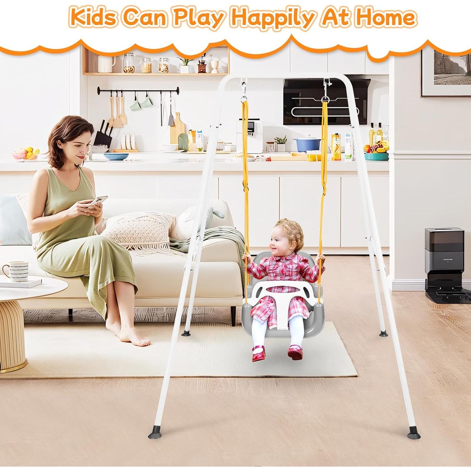 Columpio 3 en 1 UMIKOOL para Bebés y Niños hasta 10 Años