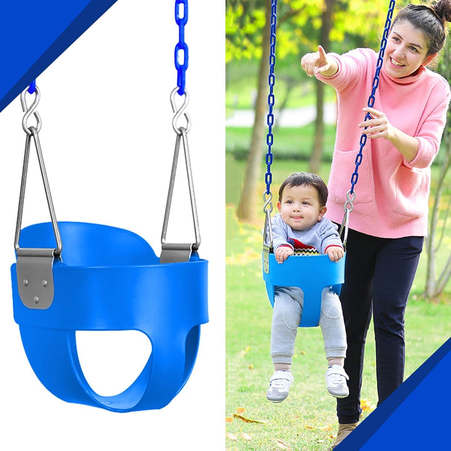 Columpio de Cubo para Niños Leikefitness Azul 2.9kg