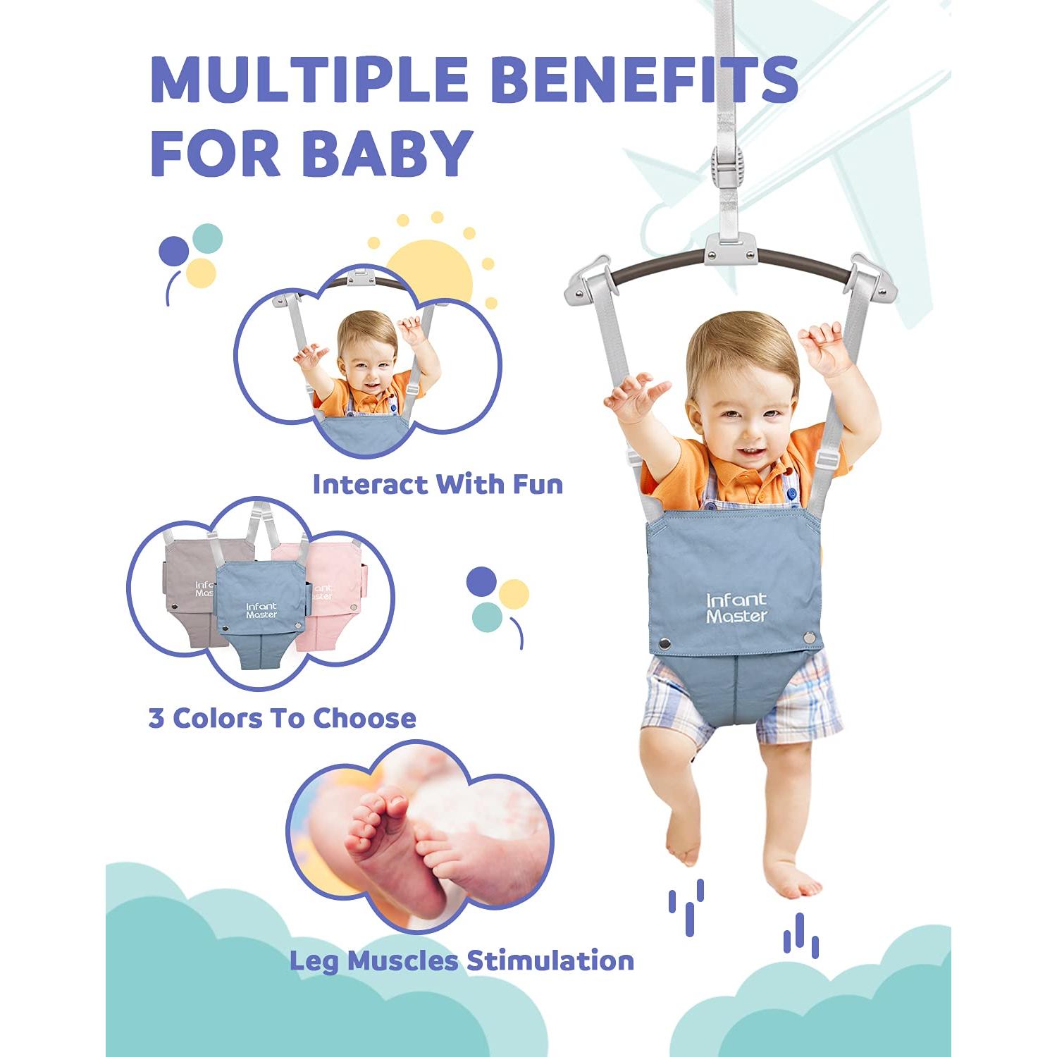 Saltarín de Puerta para Bebés Infant Master, Azul, 1.36 kg