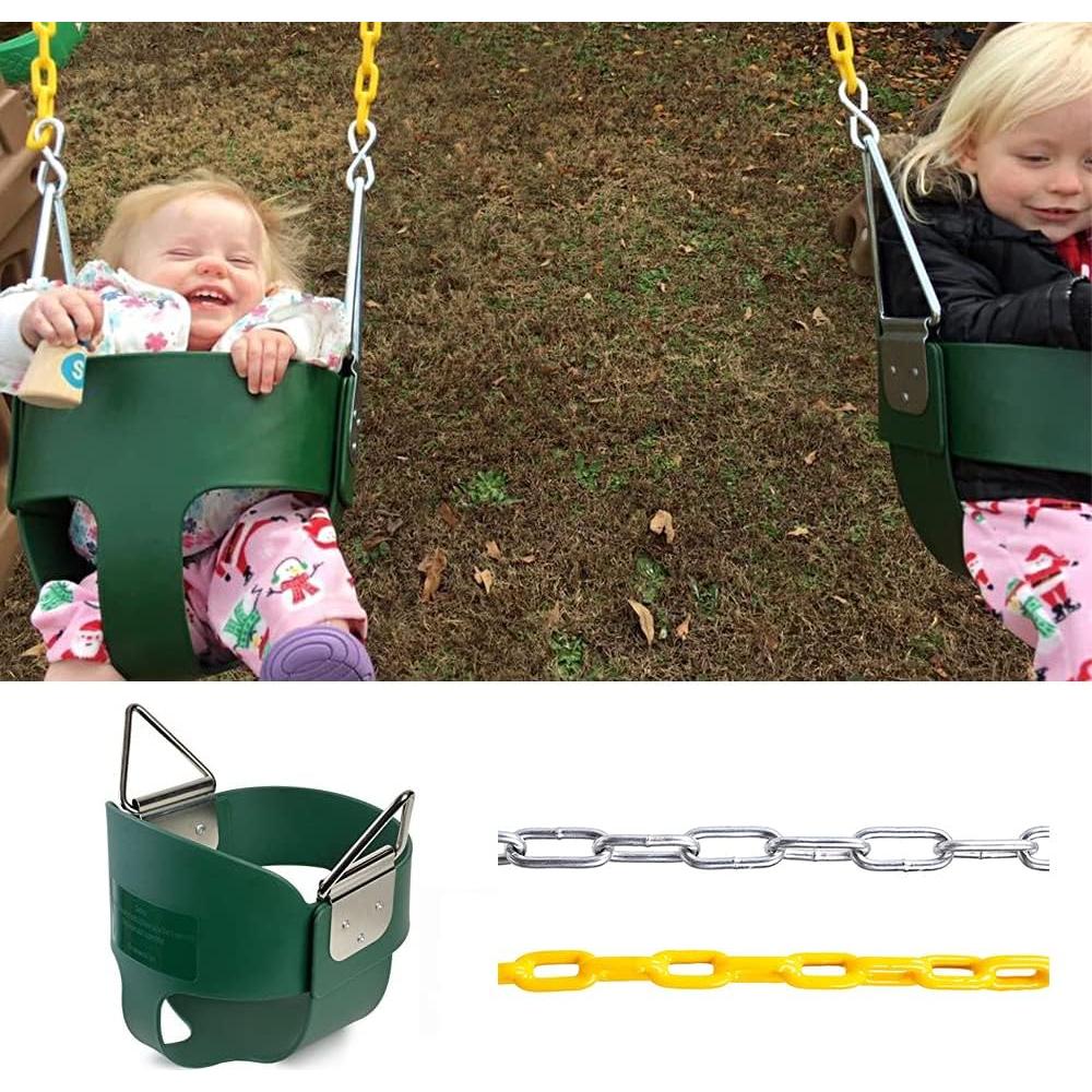 Asiento de columpio de cubo Take Me Away para niños - Verde