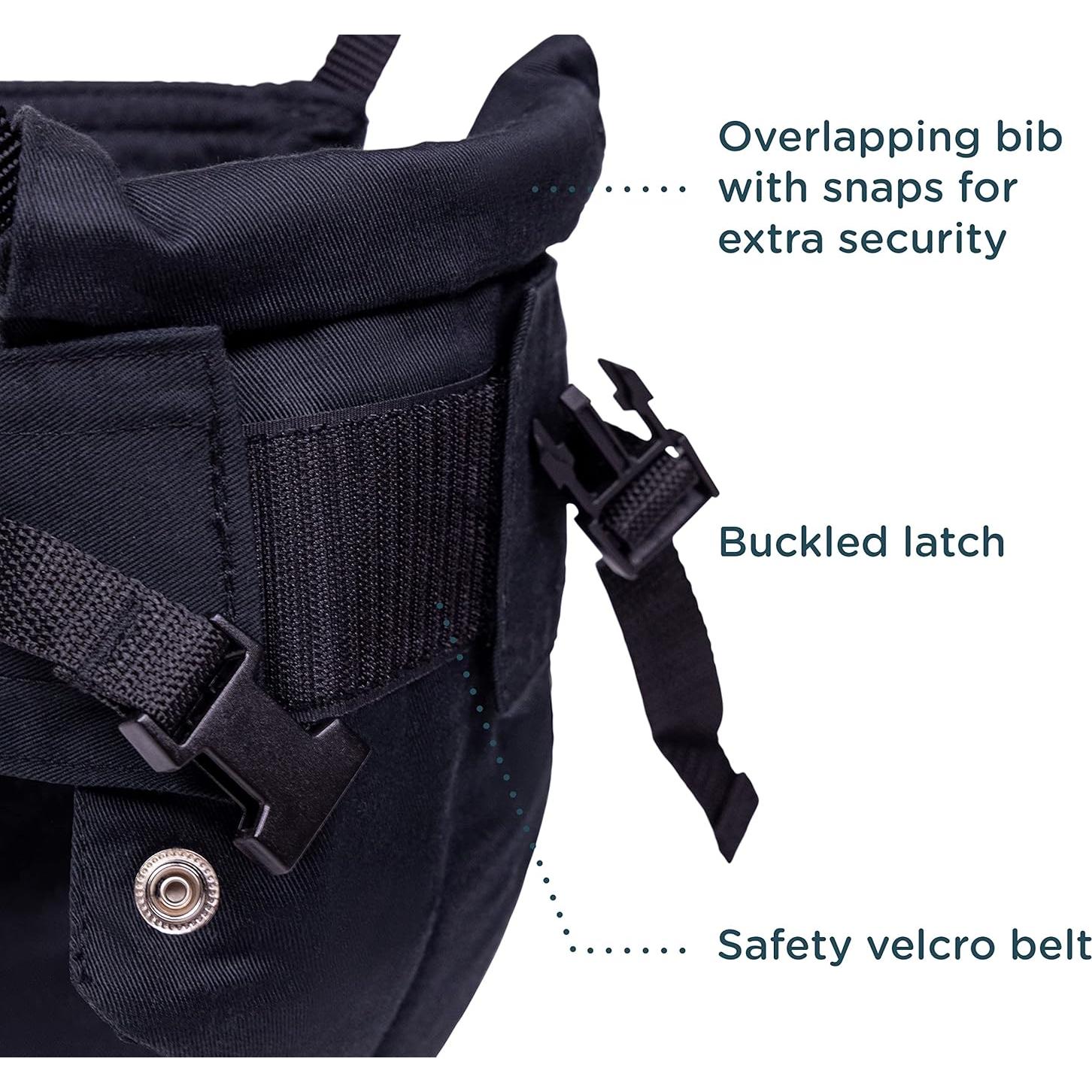 Saltador para Bebés Jolly Jumper Clásico Negro - Altura Ajustable, hasta 12.7 kg