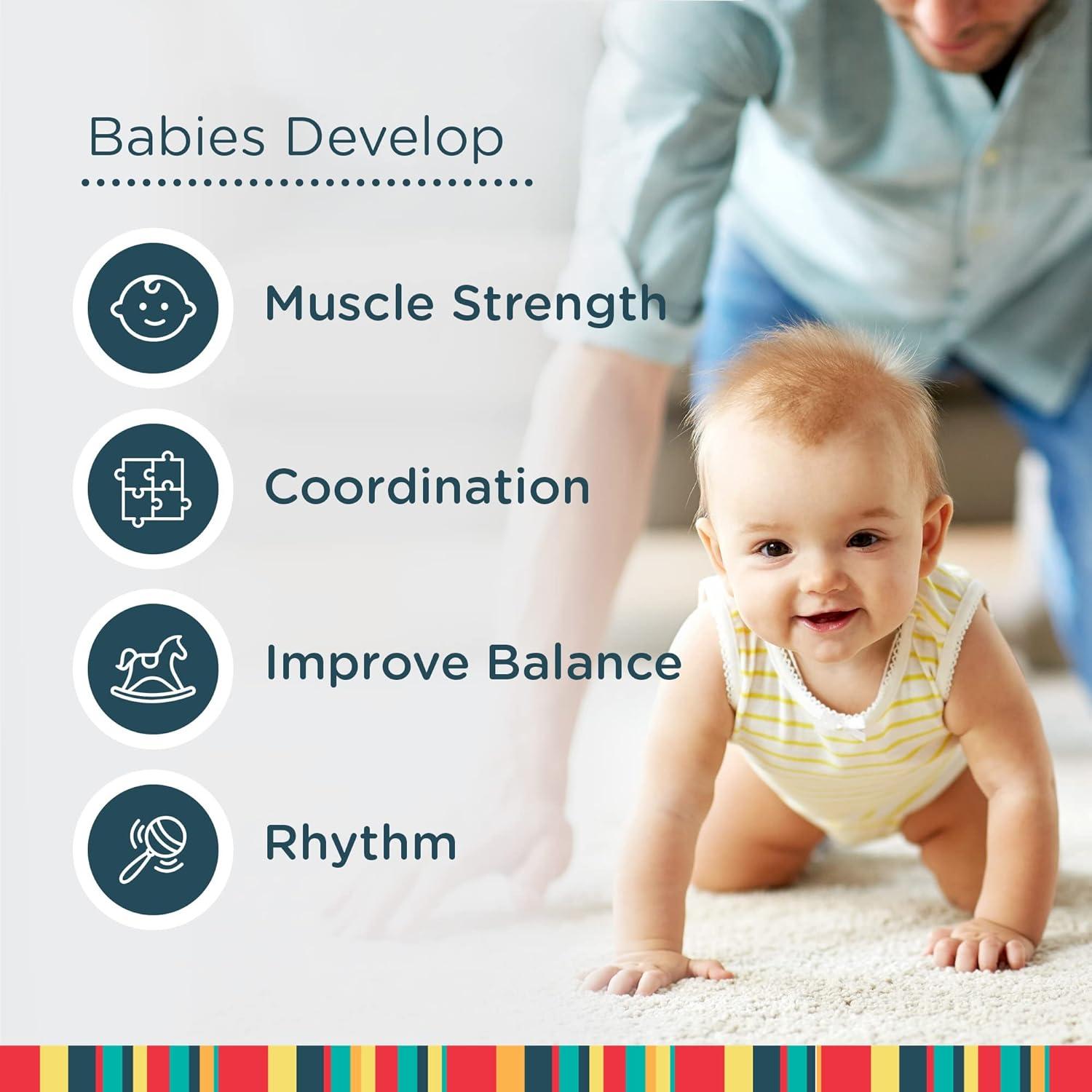 Saltador para Bebés Jolly Jumper Clásico Negro - Altura Ajustable, hasta 12.7 kg