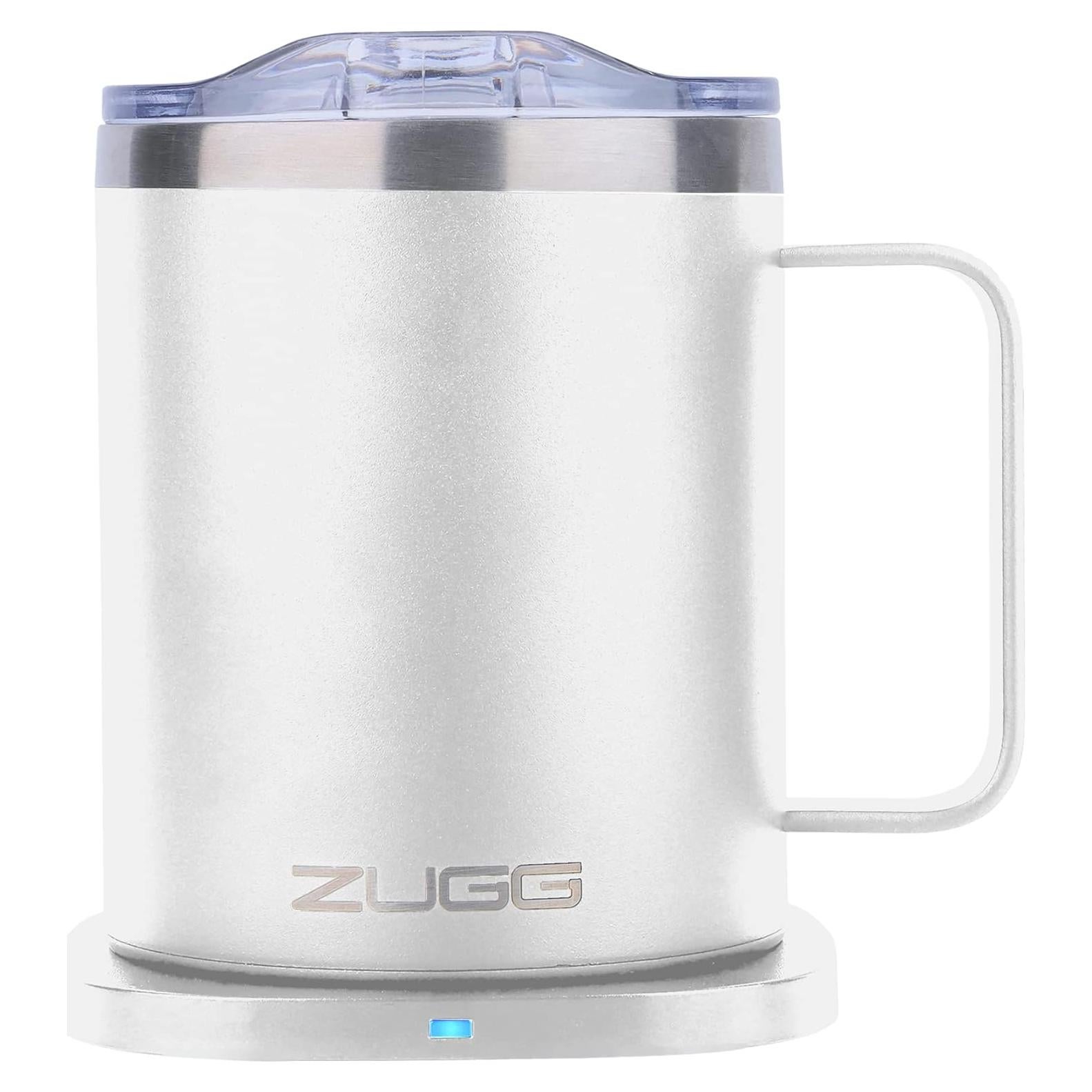 Taza Calentadora ZUGG Aislada 355ml con Cargador Qi Blanco