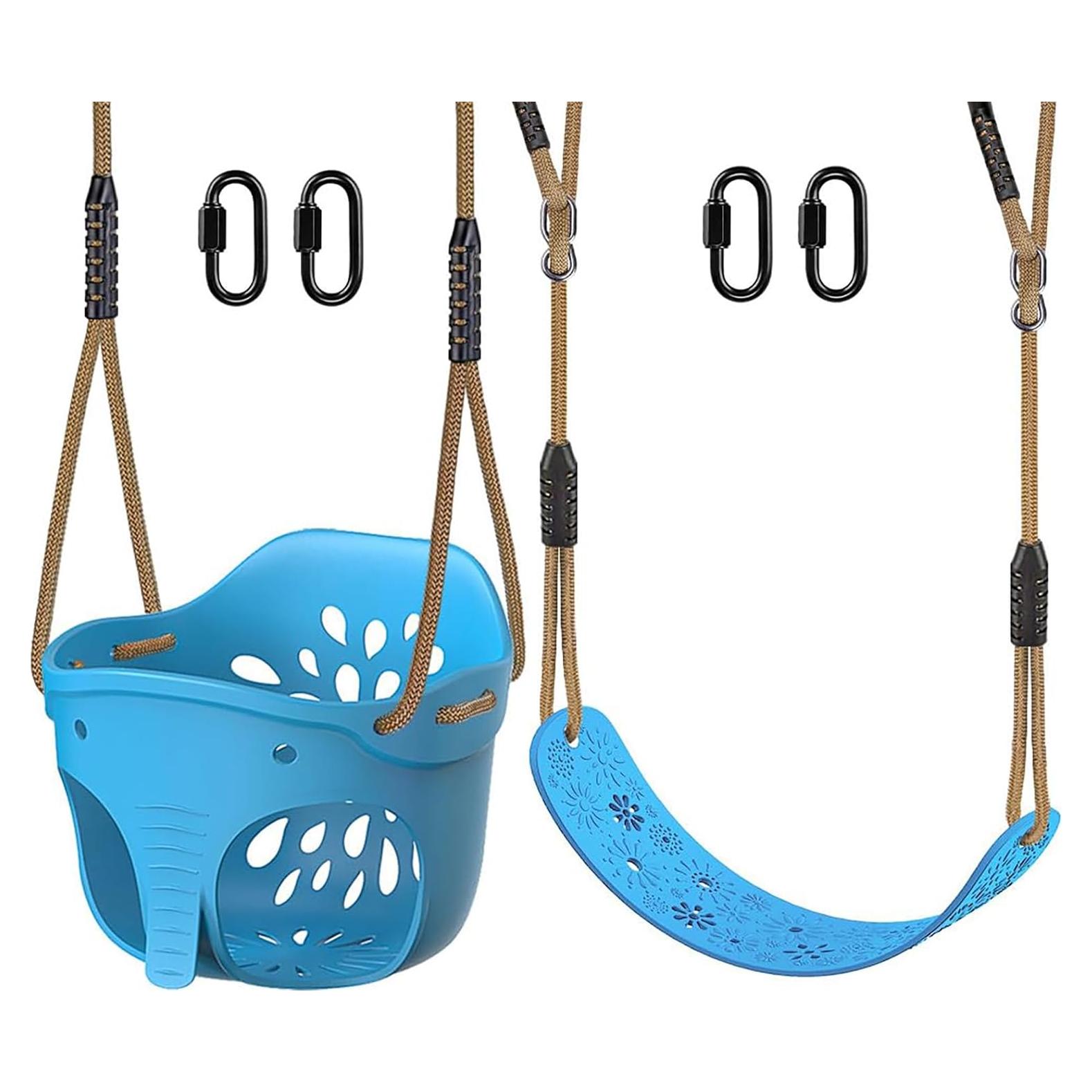 Juego de 2 Asientos de Columpio BeneLabel con Respaldo Alto