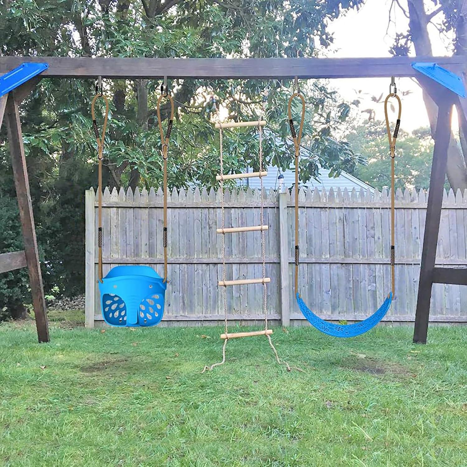 Juego de 2 Asientos de Columpio BeneLabel con Respaldo Alto