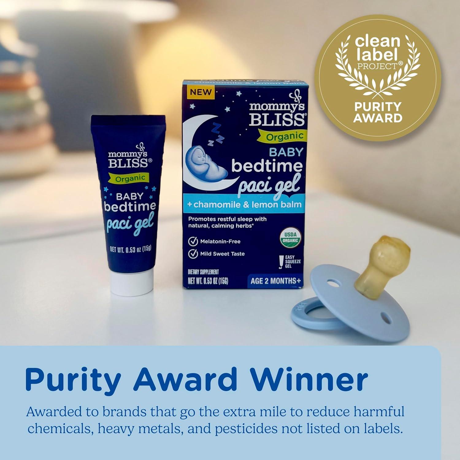 Gel Paci Orgánico para Bebés Mommy's Bliss 15.7 ml Sin Melatonina