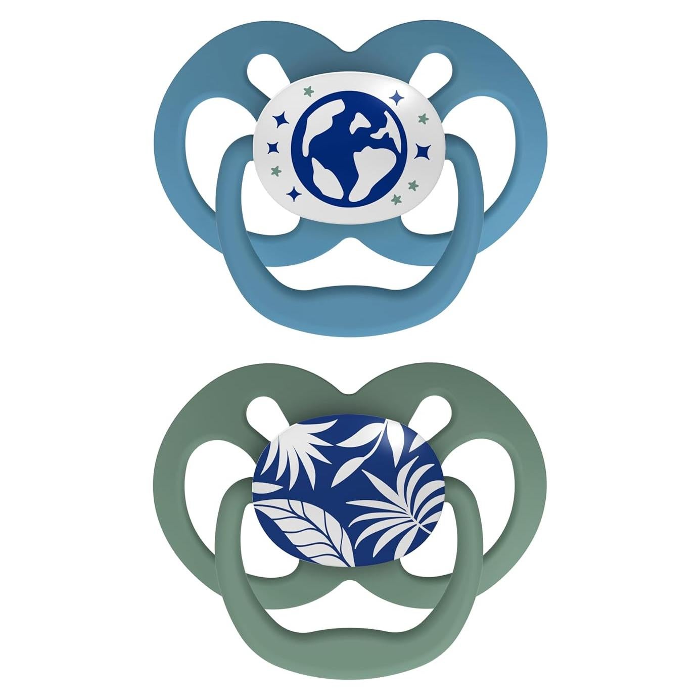 Chupete Dr. Brown's Advantage Azul 6-18m Brilla en la Oscuridad