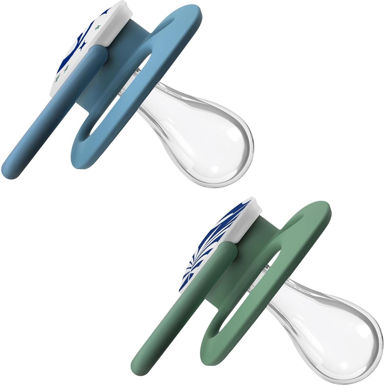 Chupete Dr. Brown's Advantage Azul 6-18m Brilla en la Oscuridad