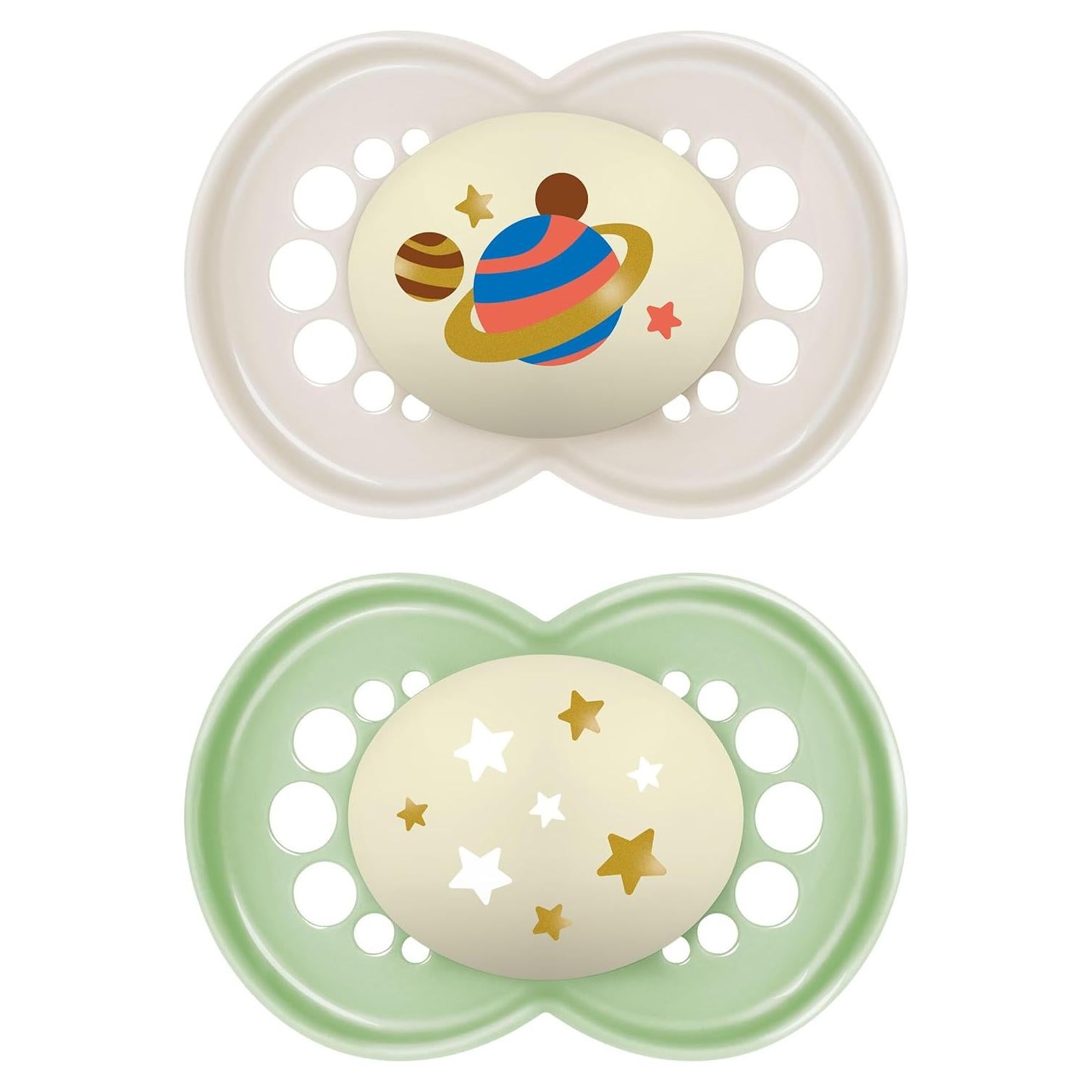 Chupetes MAM Original Brillan en la Oscuridad 6-16 Meses