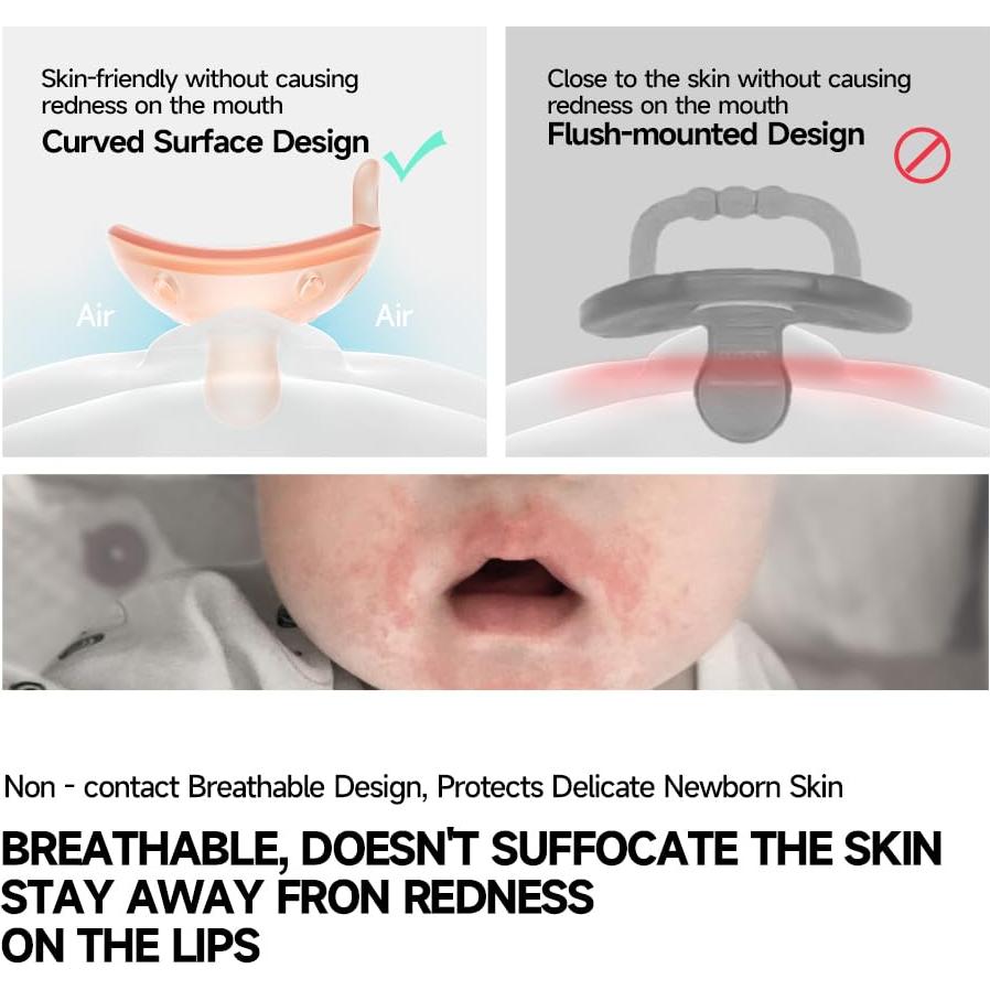 Chupetes de Silicona Suave Garkoko para Bebés 0-6 Meses