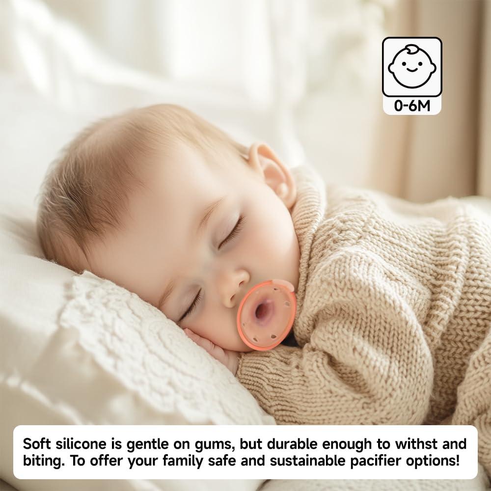 Chupetes de Silicona Suave Garkoko para Bebés 0-6 Meses