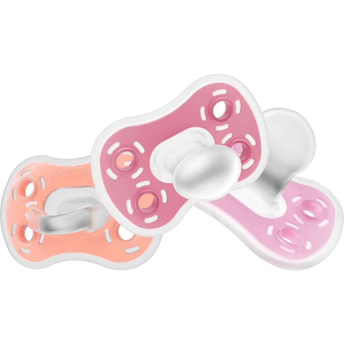 Chupete de Silicona Dr. Brown's Advantage 6-18m Paquete de 3