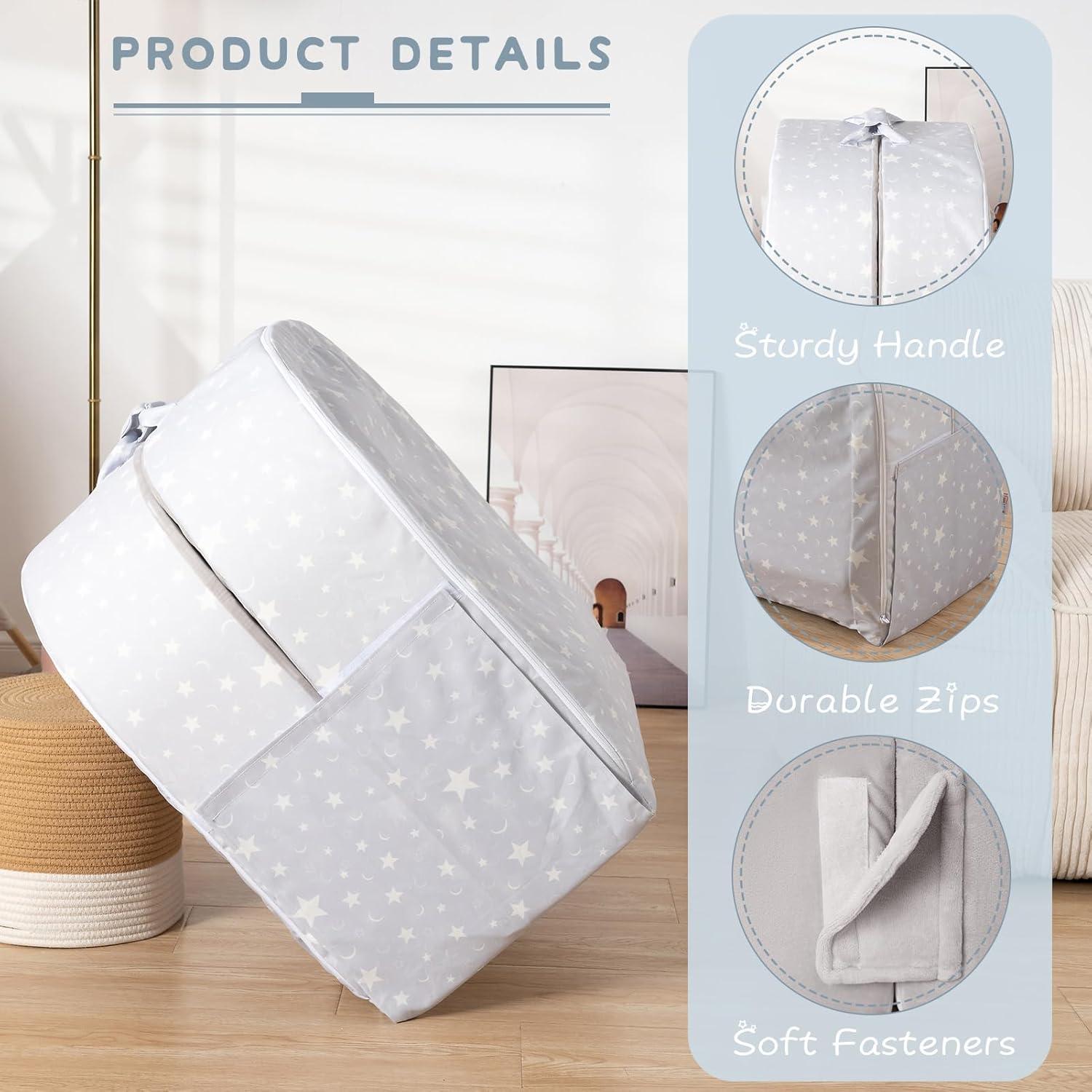 Cama de viaje portátil BYBYME - Cuna plegable impermeable gris