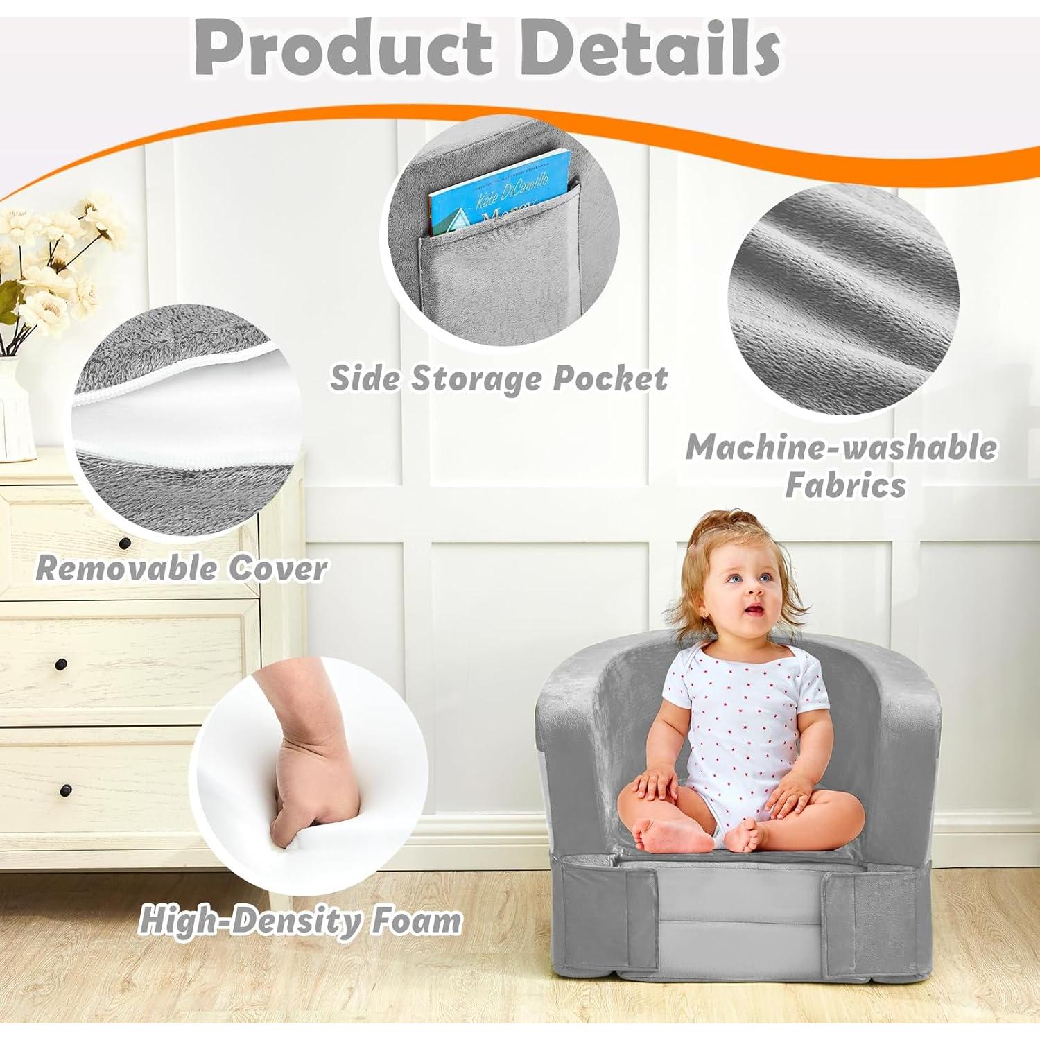 Cama de Viaje 2-en-1 QUCHI para Niños Pequeños - Plegable y Portátil