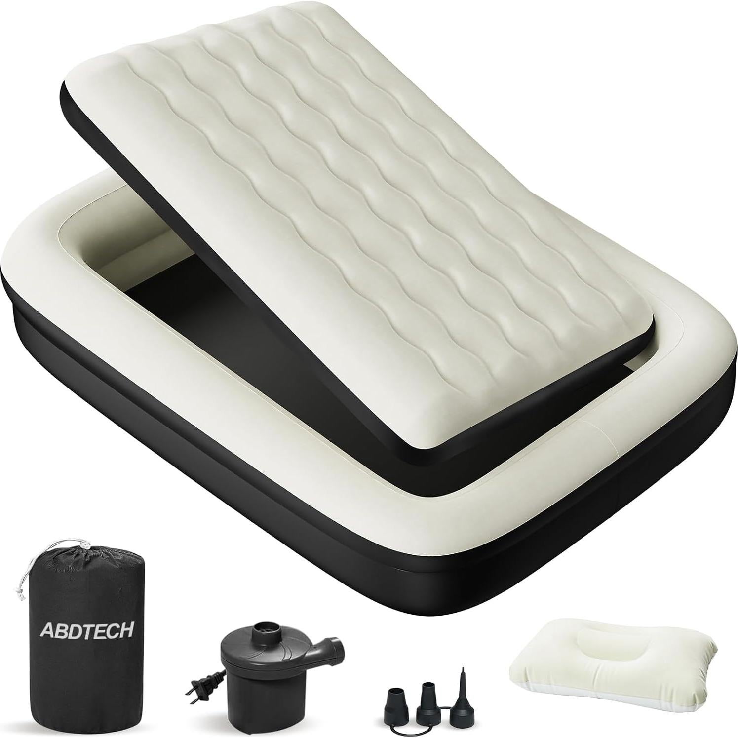 Cama de viaje inflable Abdtech para niños - 162.9x113 cm