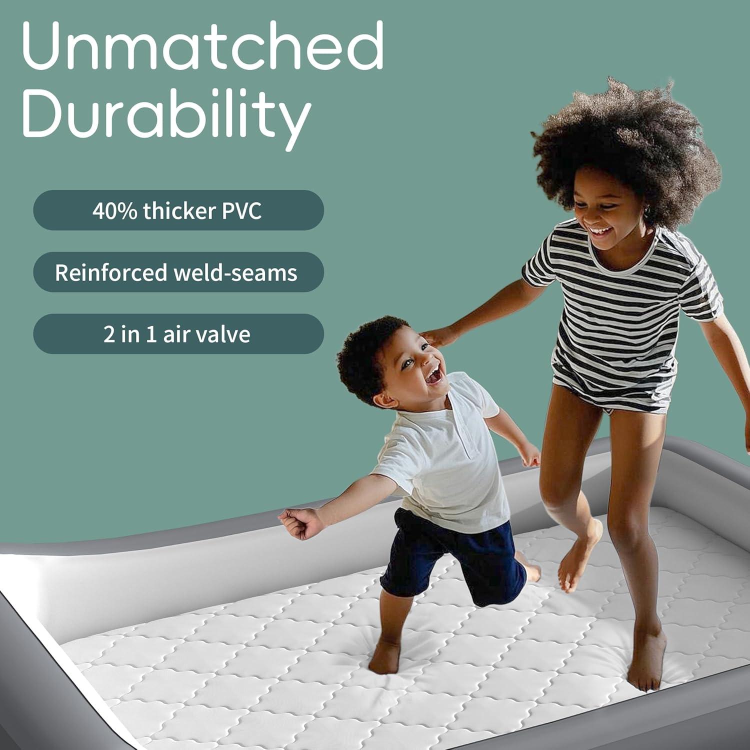 Cama de viaje inflable GloTika para niños 160x100 cm con sábana