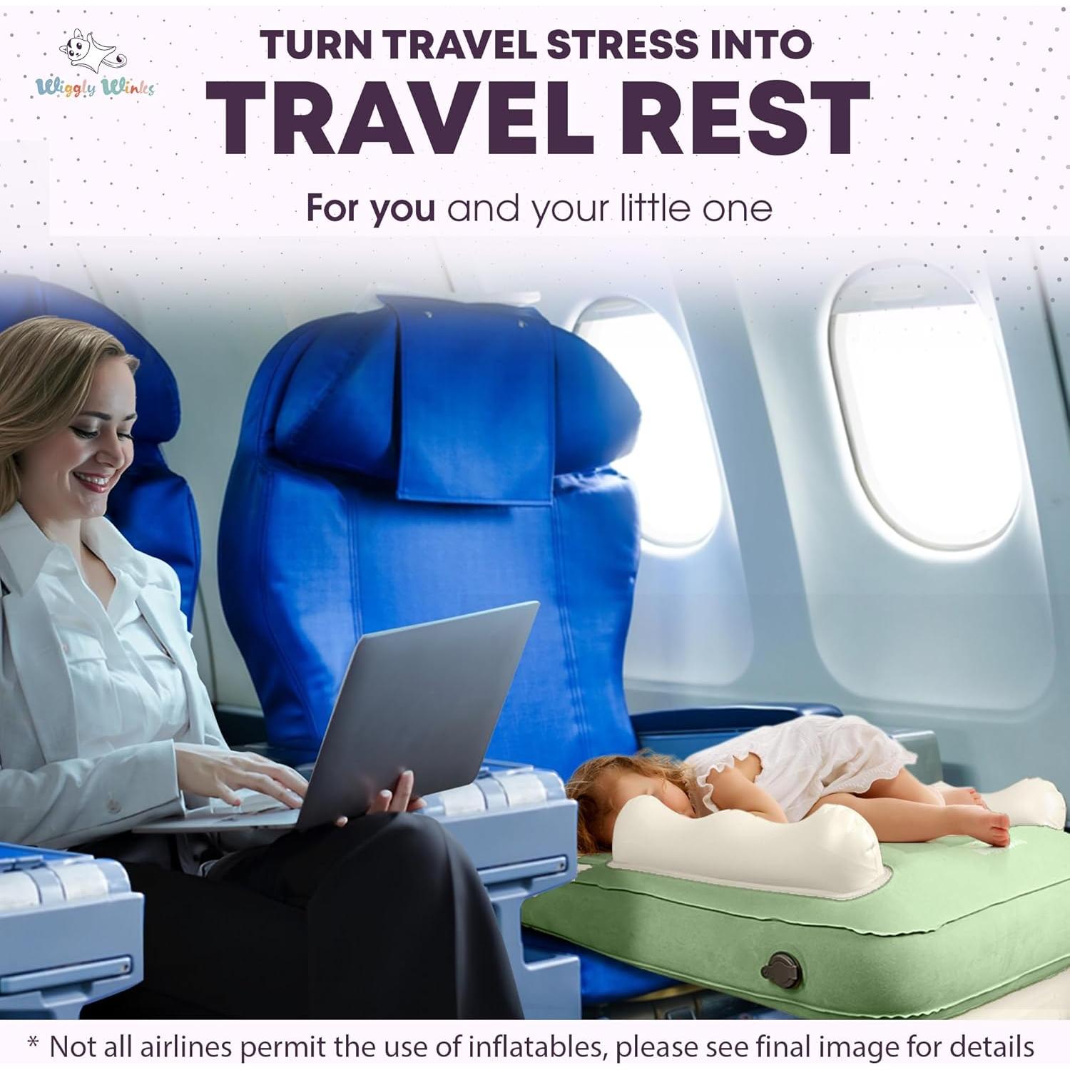 Cama inflable para niños Wiggly Winks - Verde Salvia