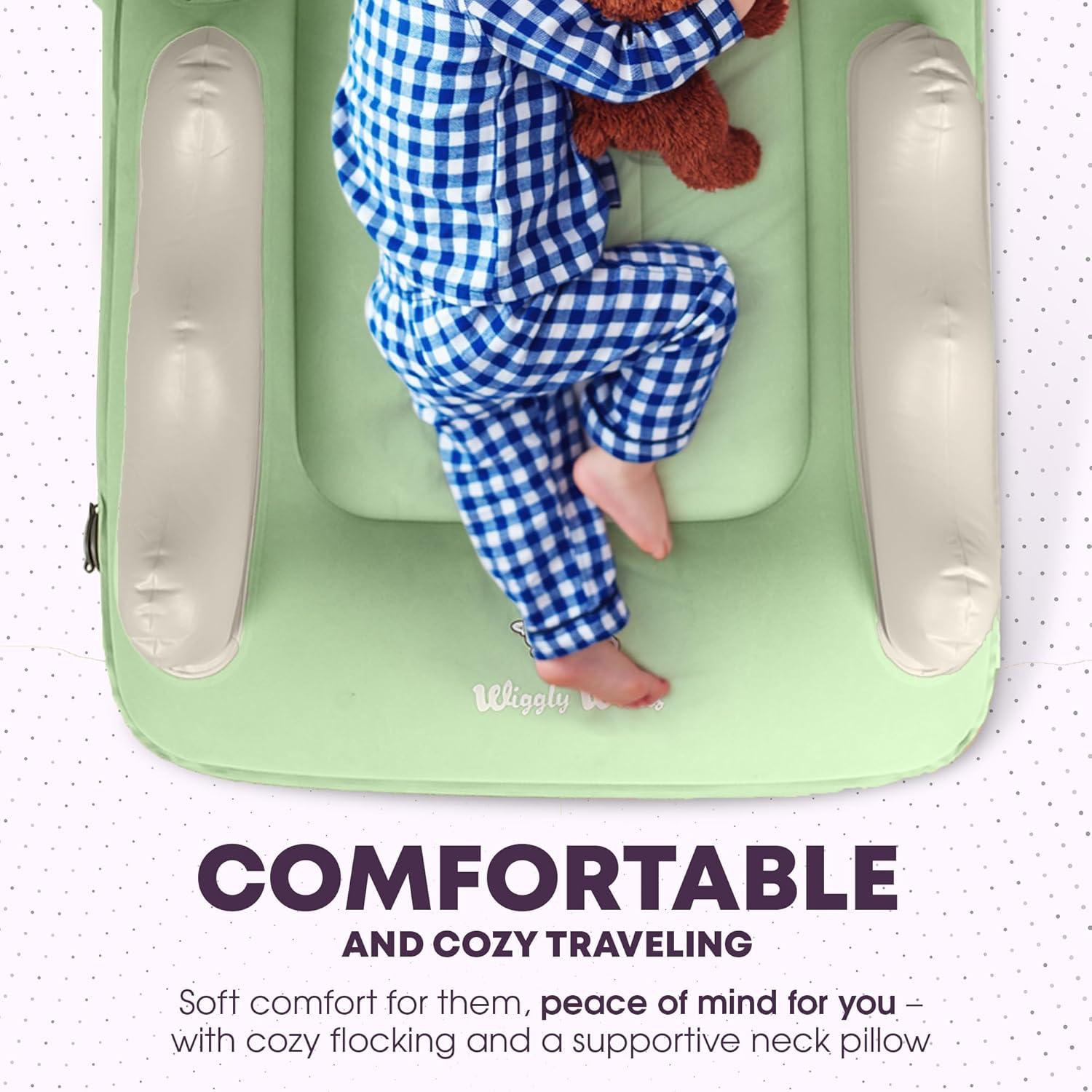 Cama inflable para niños Wiggly Winks - Verde Salvia
