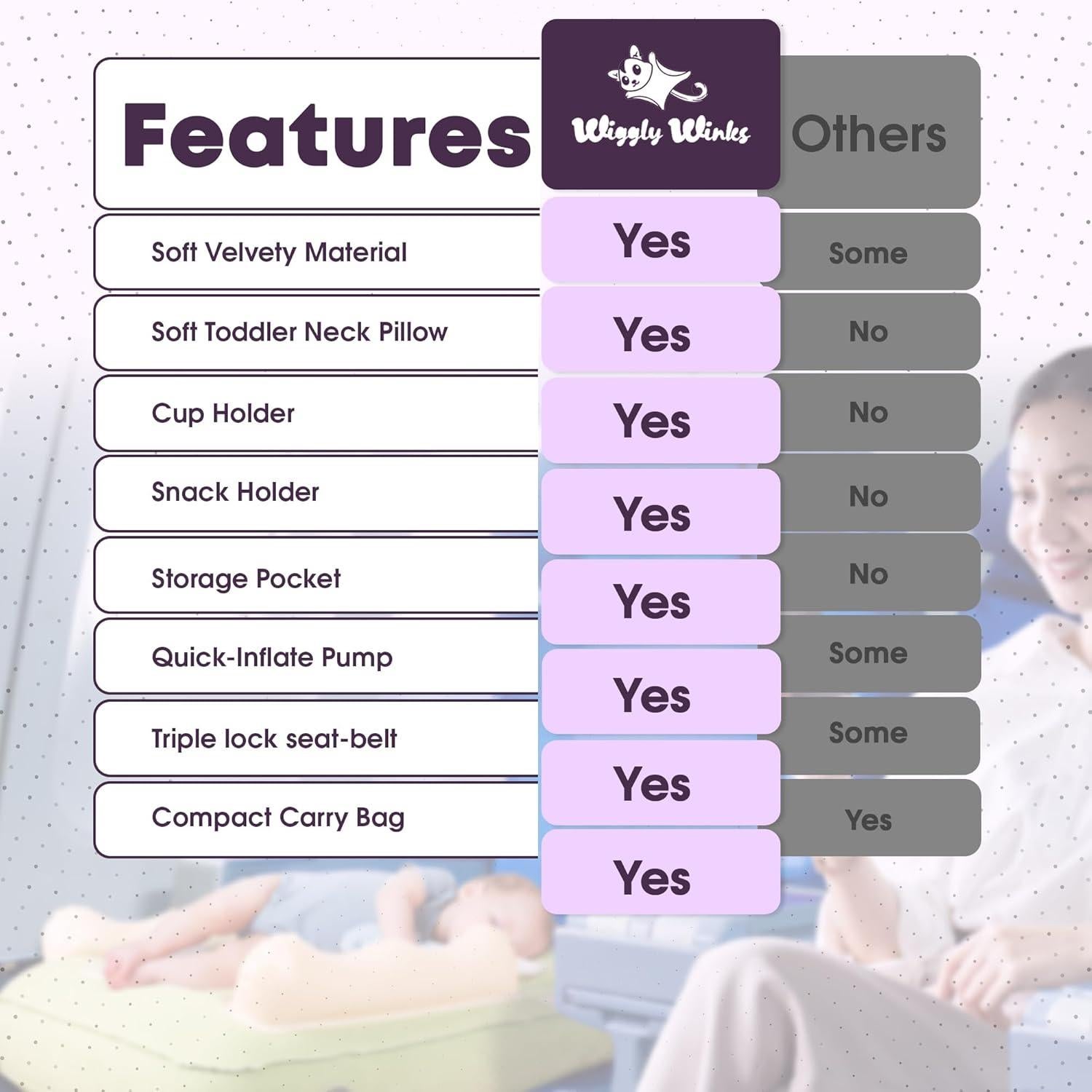 Cama inflable para niños Wiggly Winks - Verde Salvia