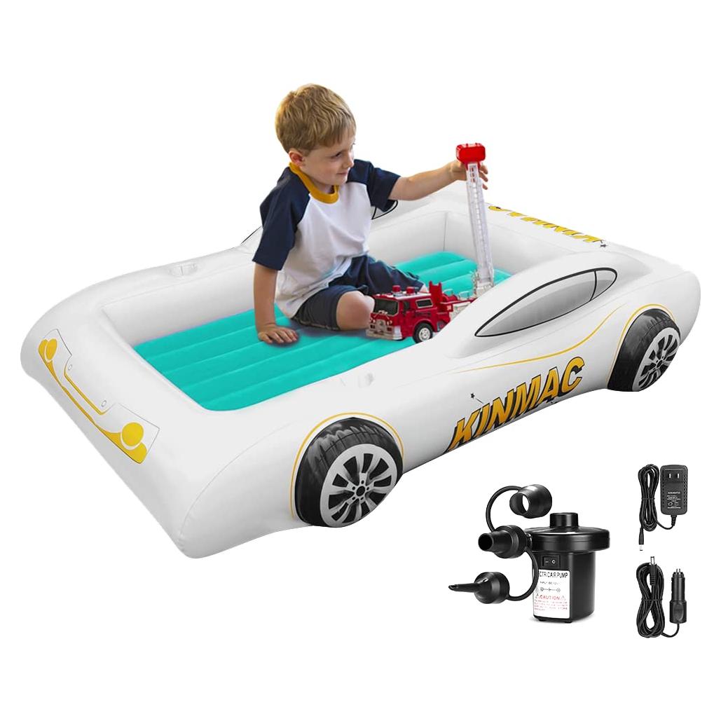 Cama de Viaje Inflable KINMAC para Niños Pequeños Verde