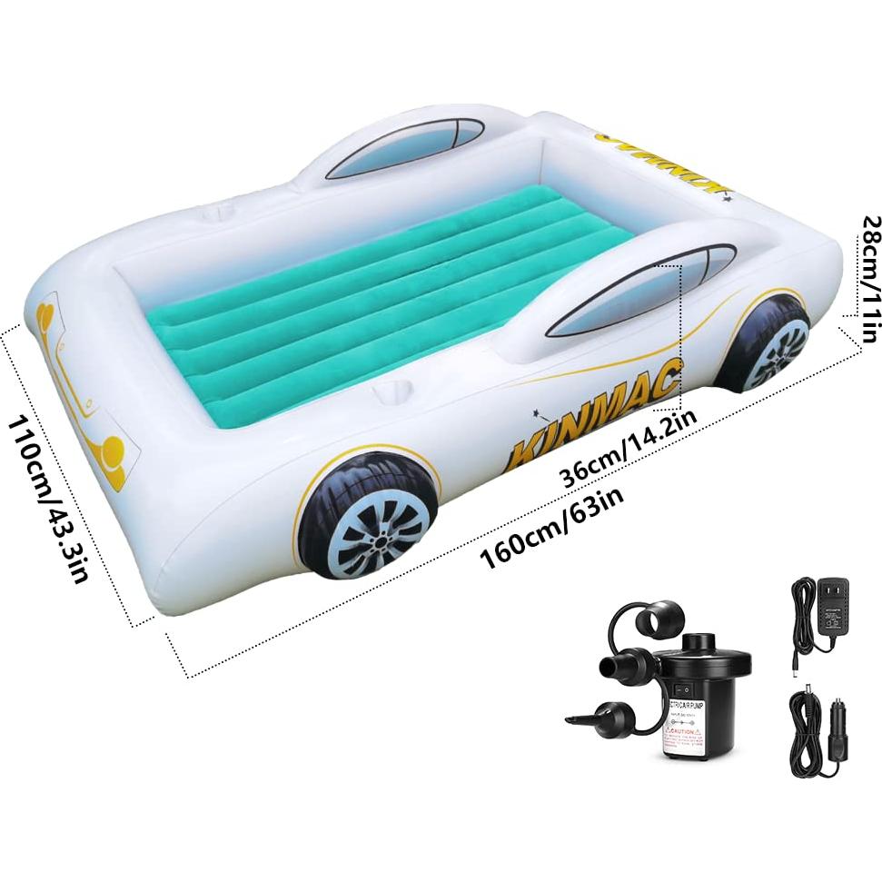 Cama de Viaje Inflable KINMAC para Niños Pequeños Verde