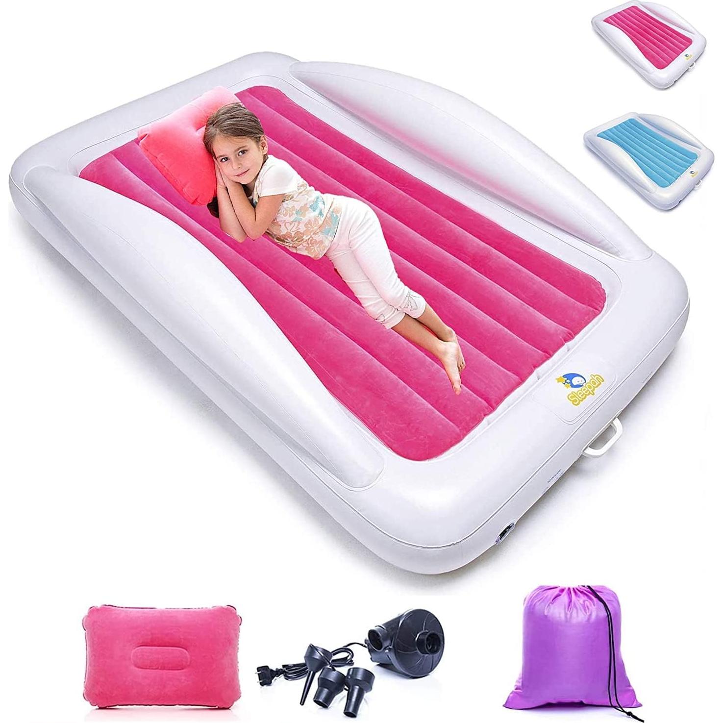 Cama de viaje inflable Sleepah SL101 para niños - Coral