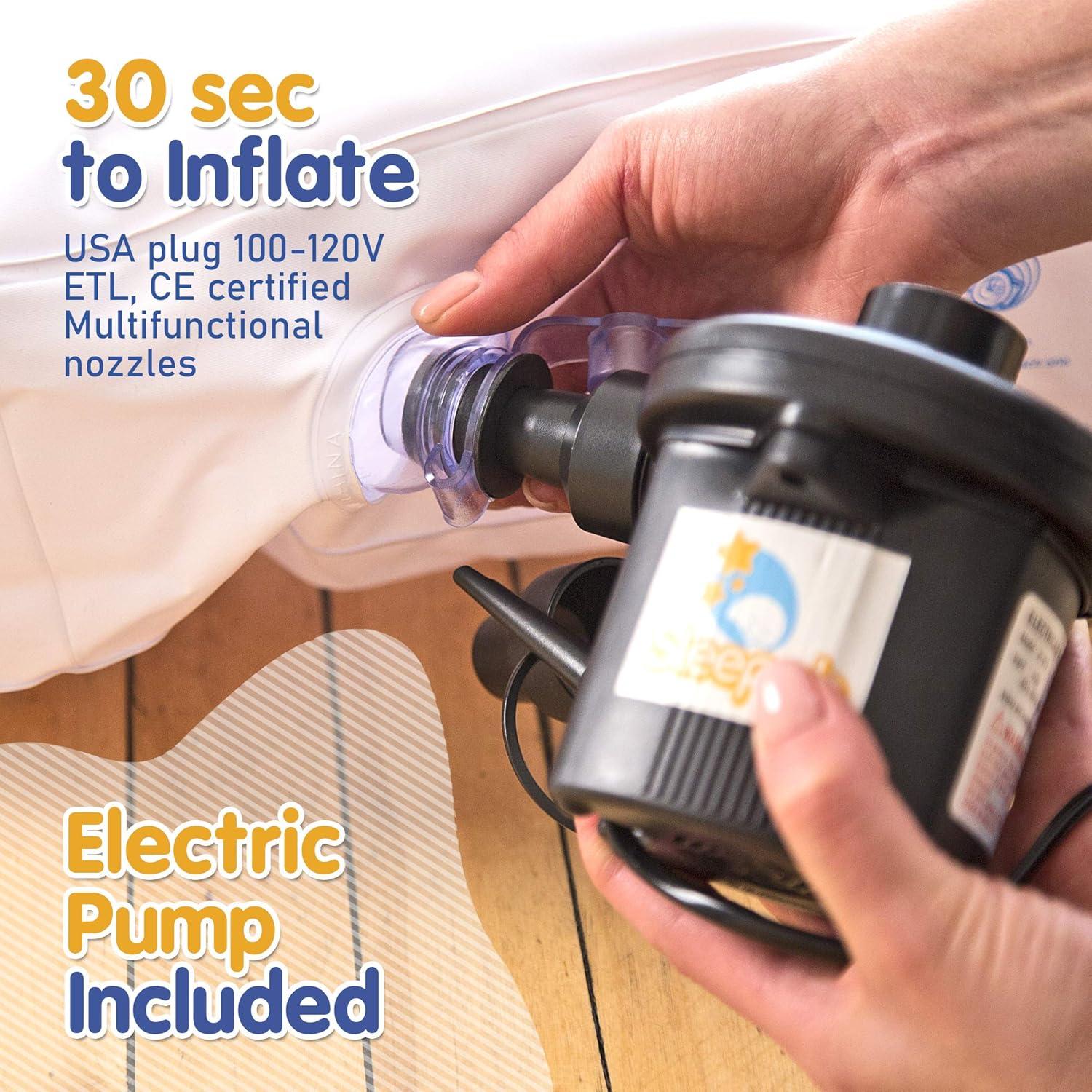 Cama de viaje inflable Sleepah SL101 para niños - Coral