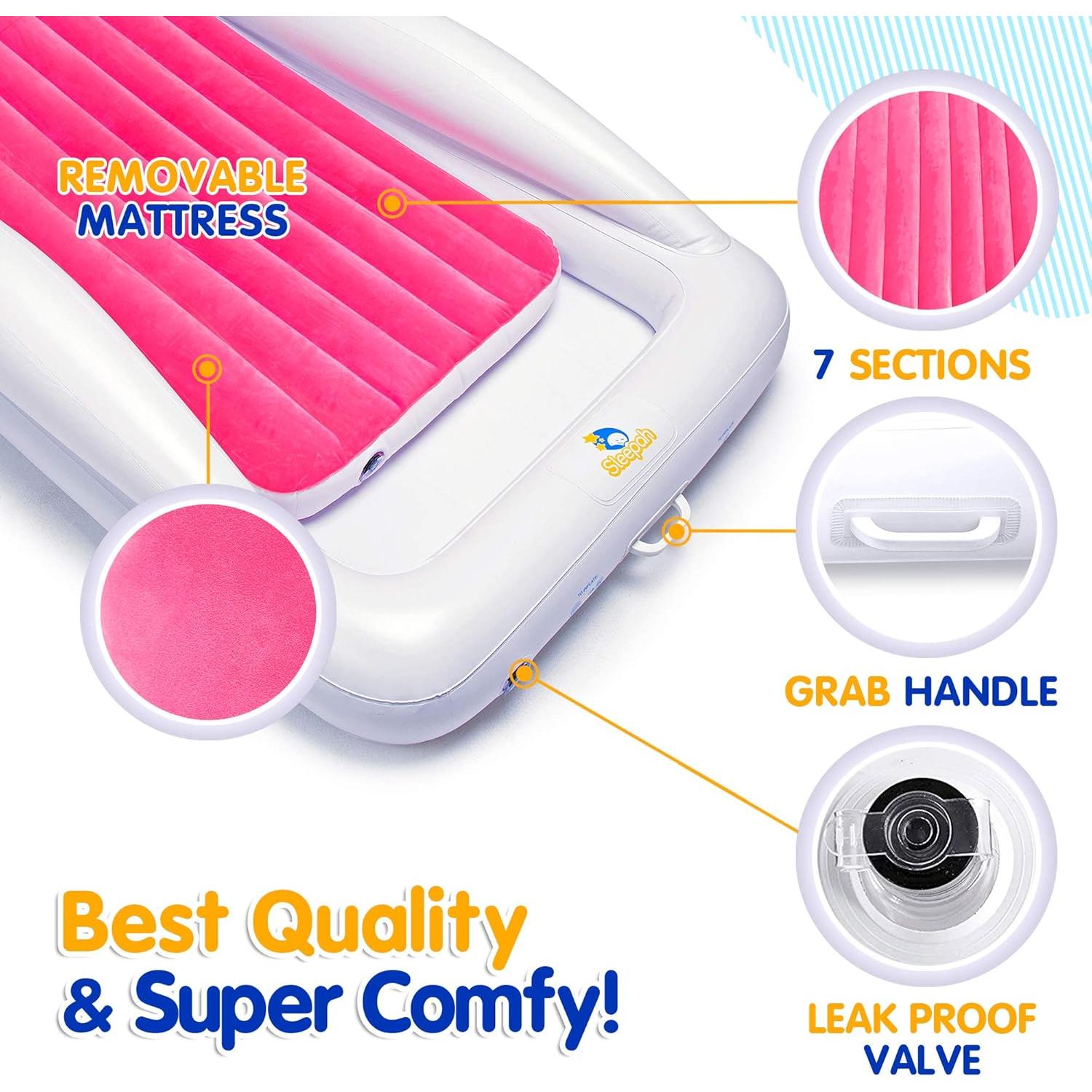 Cama de viaje inflable Sleepah SL101 para niños - Coral
