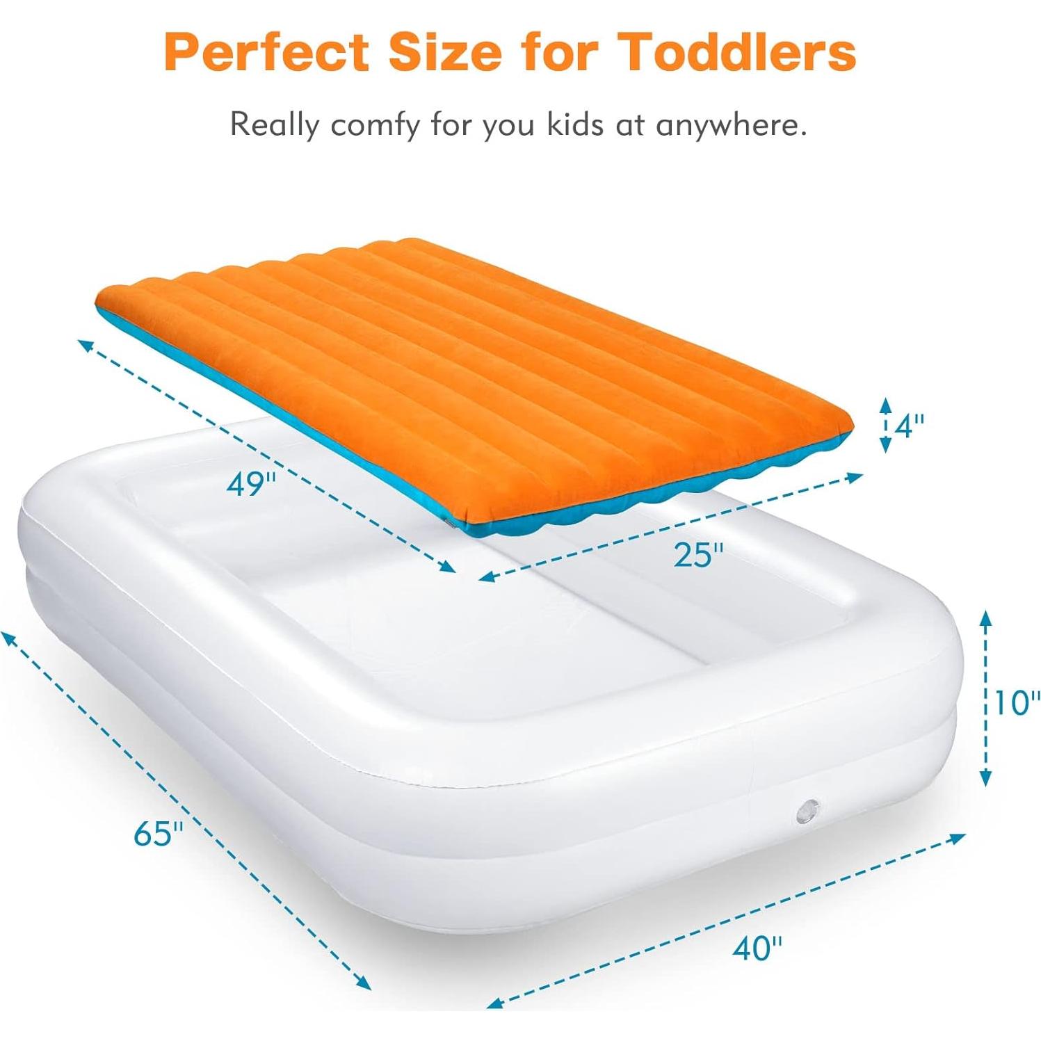 Cama Inflable de Viaje para Niños USHMA con Barandillas