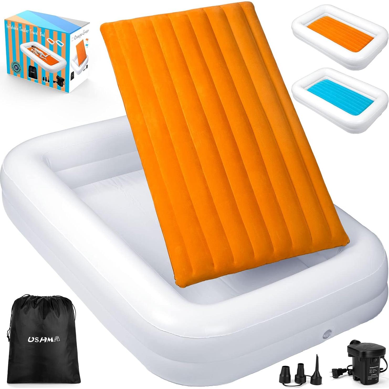 Cama Inflable de Viaje para Niños USHMA con Barandillas