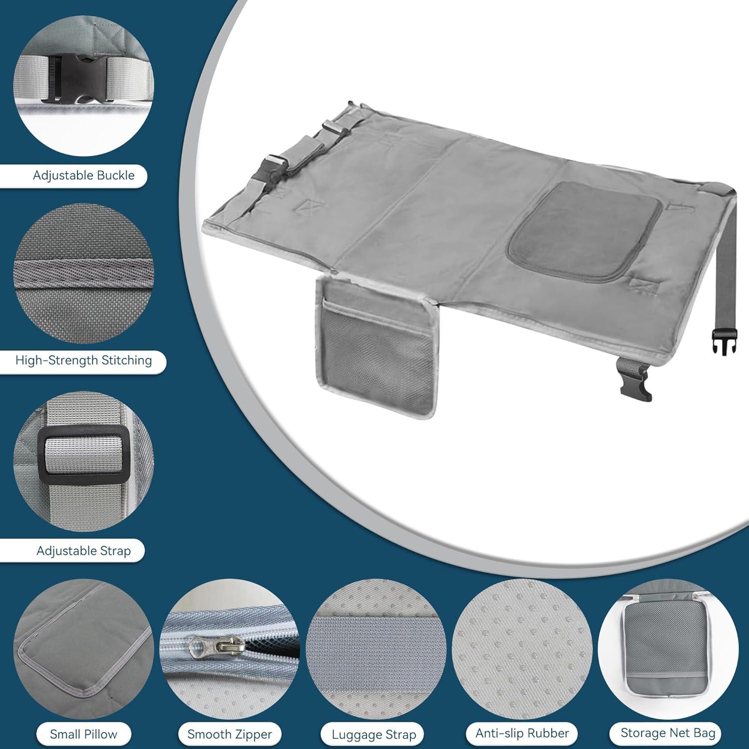Cama de avión portátil para niños ZYYCD 2 en 1 - Gris