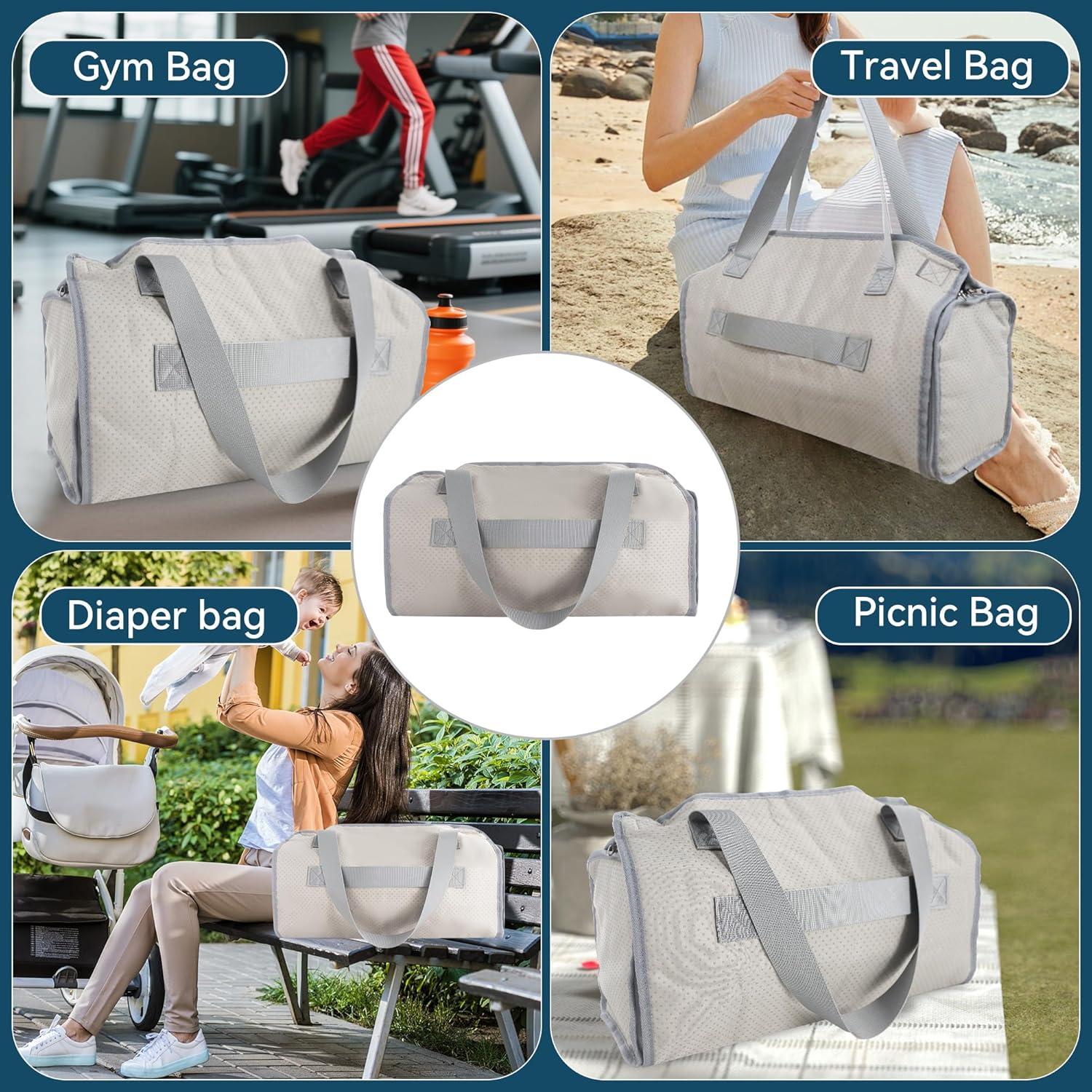 Cama de avión portátil para niños ZYYCD 2 en 1 - Gris