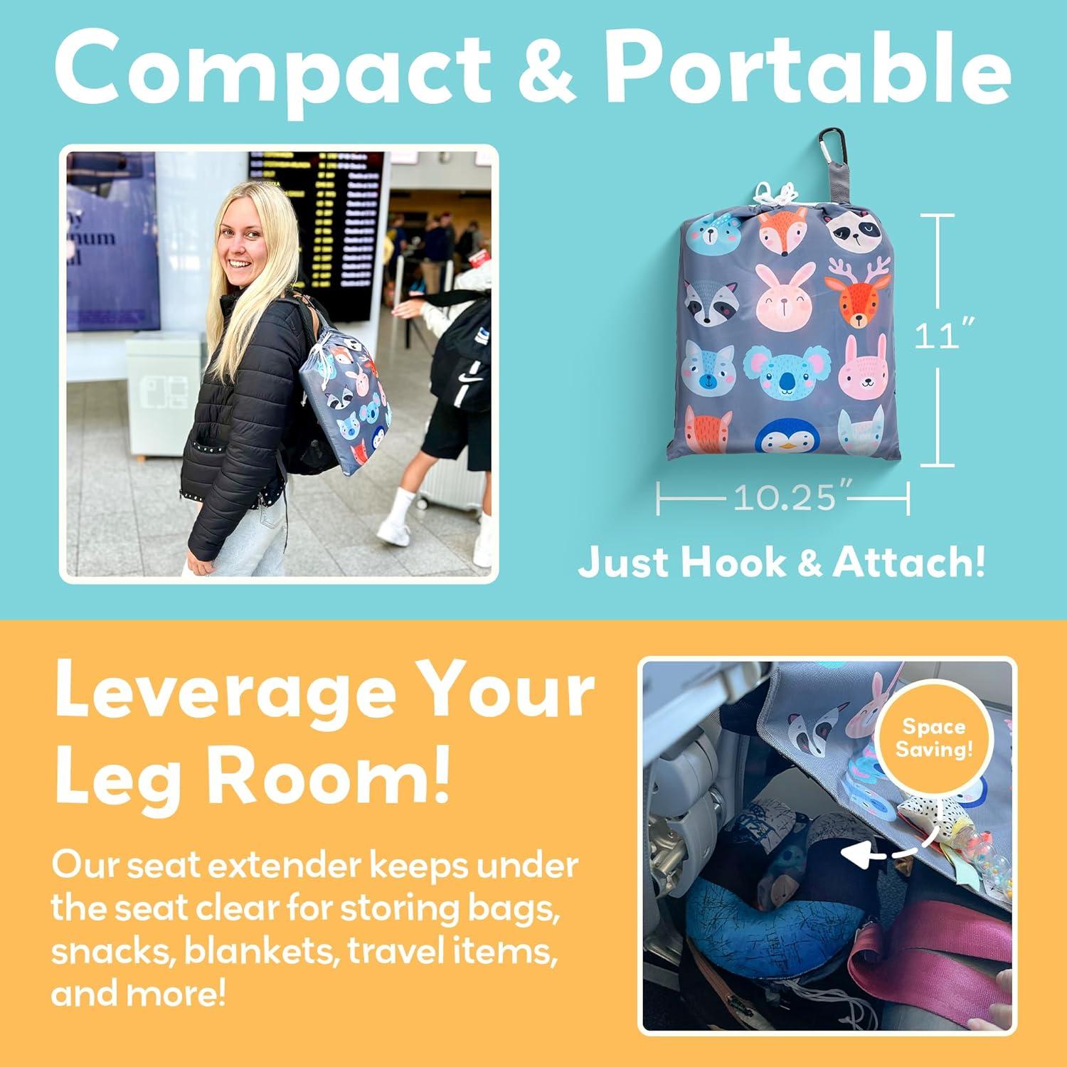 Cama de avión para niños Little Traveler - Gris, 1-4 años