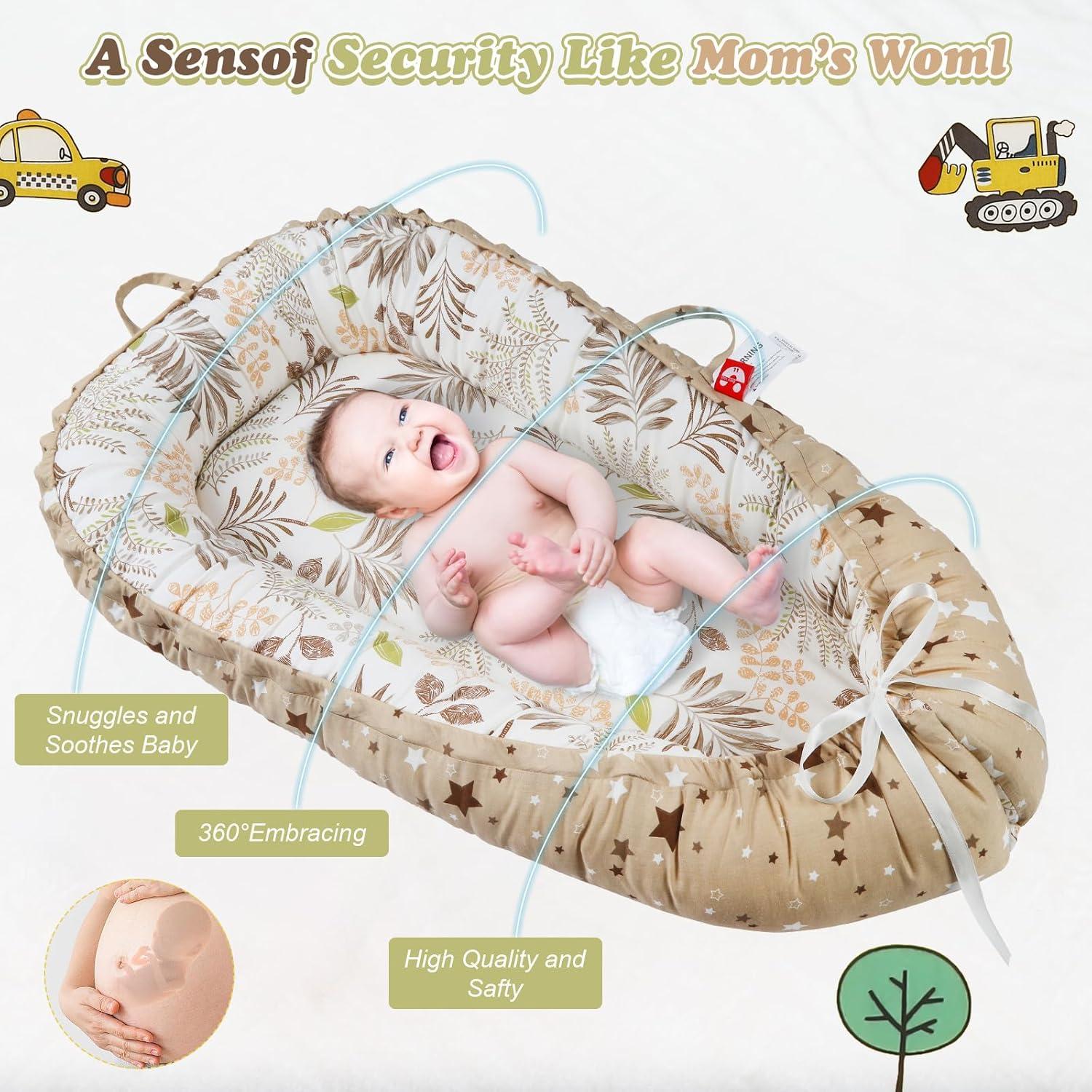 Cojín para Bebés - Asiento Portátil Algodón 100% Orgánico