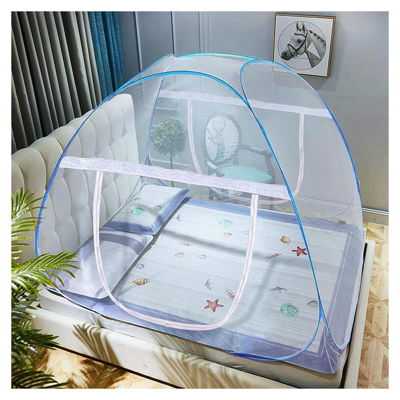 Tienda de Mosquito Pop-Up AMMER 200x180x150 cm Plegable Azul