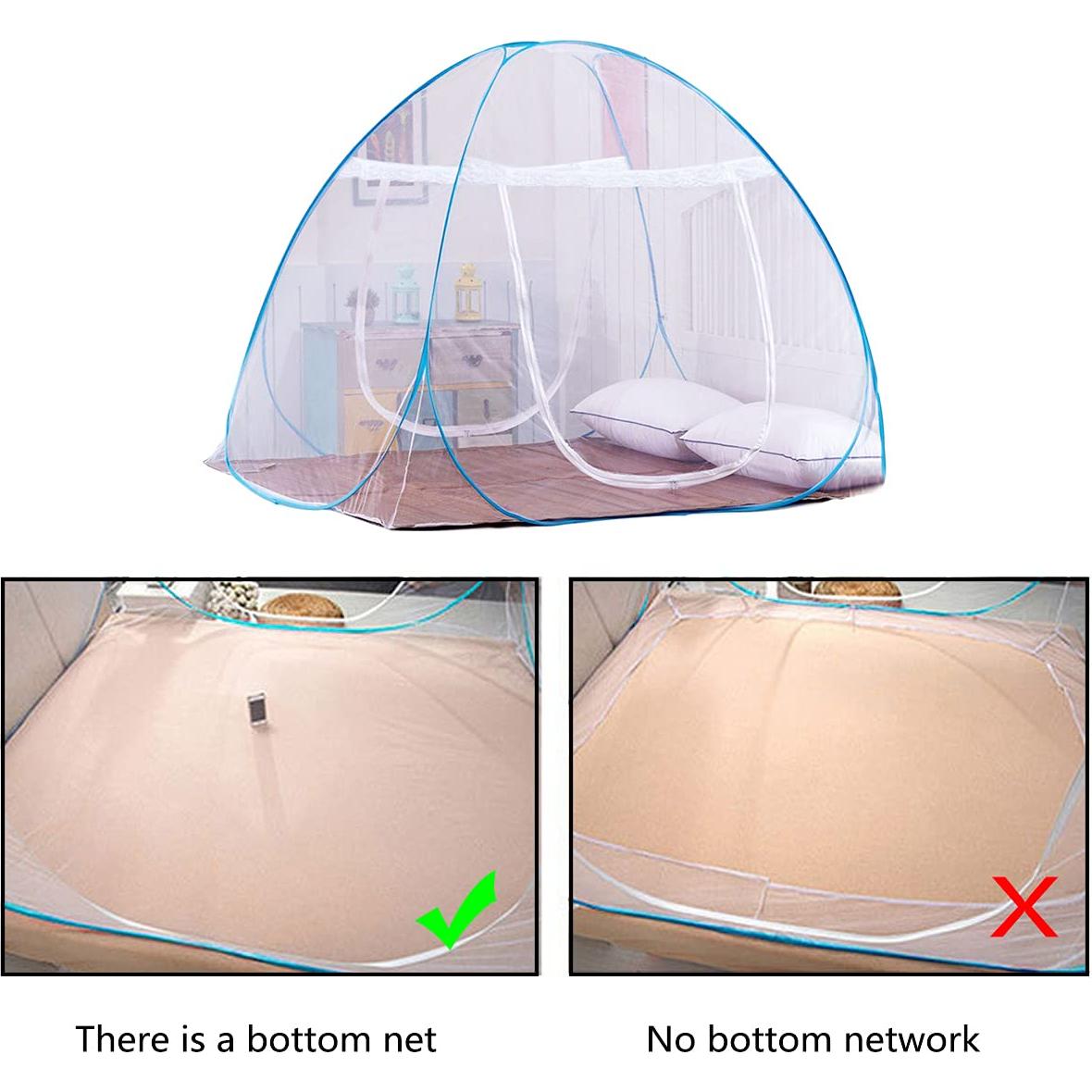 Tienda de Mosquito Pop-Up AMMER 200x180x150 cm Plegable Azul