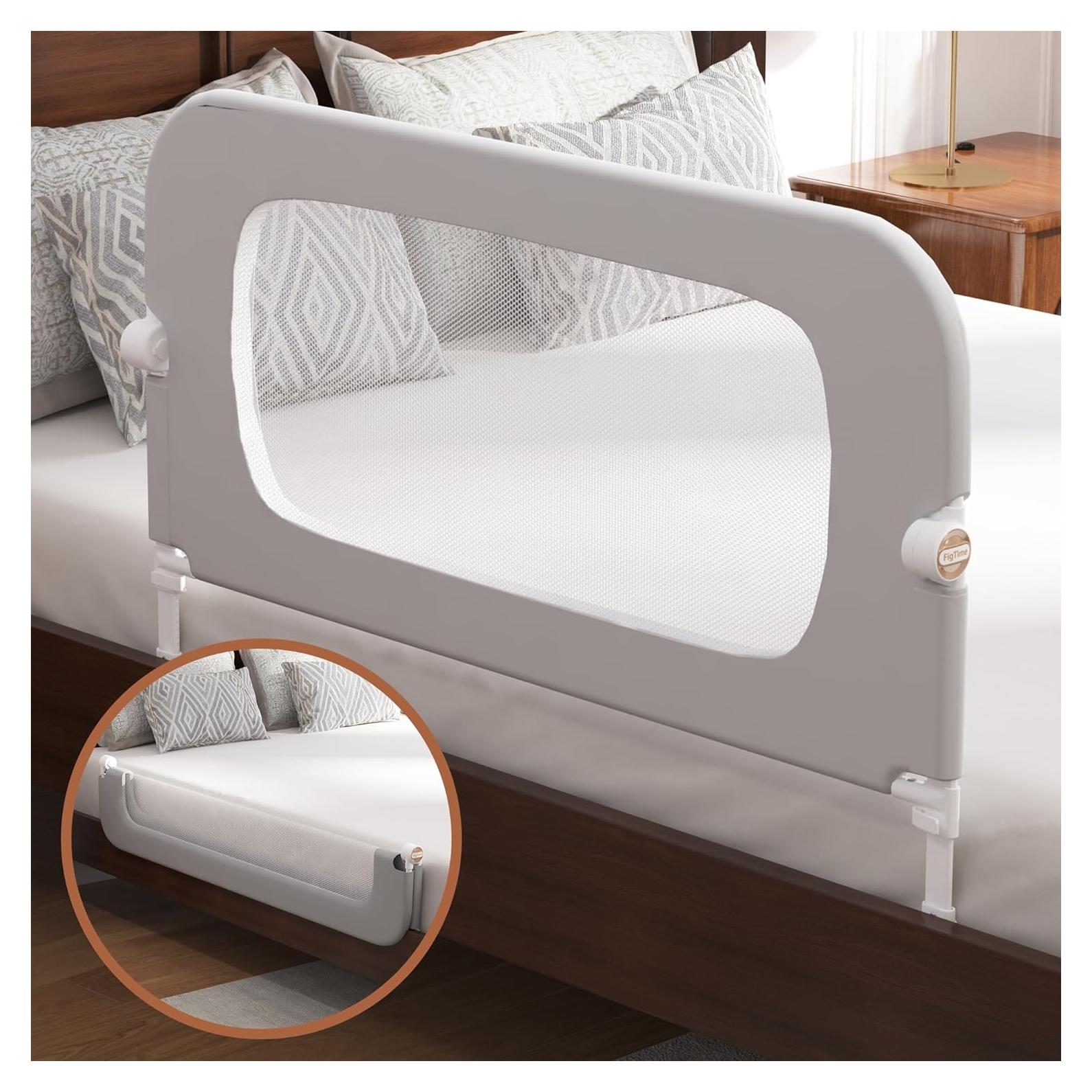 Barra de Cama FigTime para Niños 81 cm Ajustable y Plegable