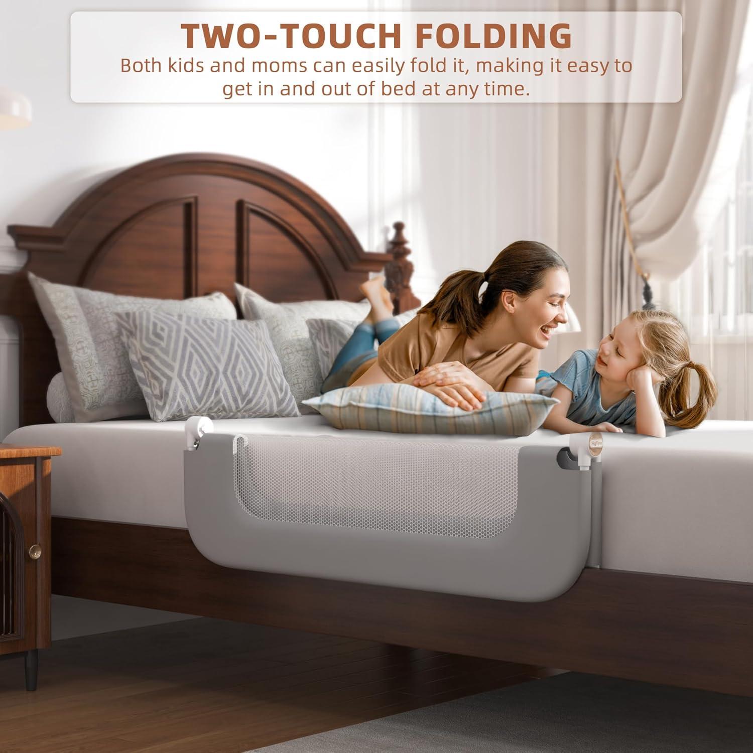 Barra de Cama FigTime para Niños 81 cm Ajustable y Plegable