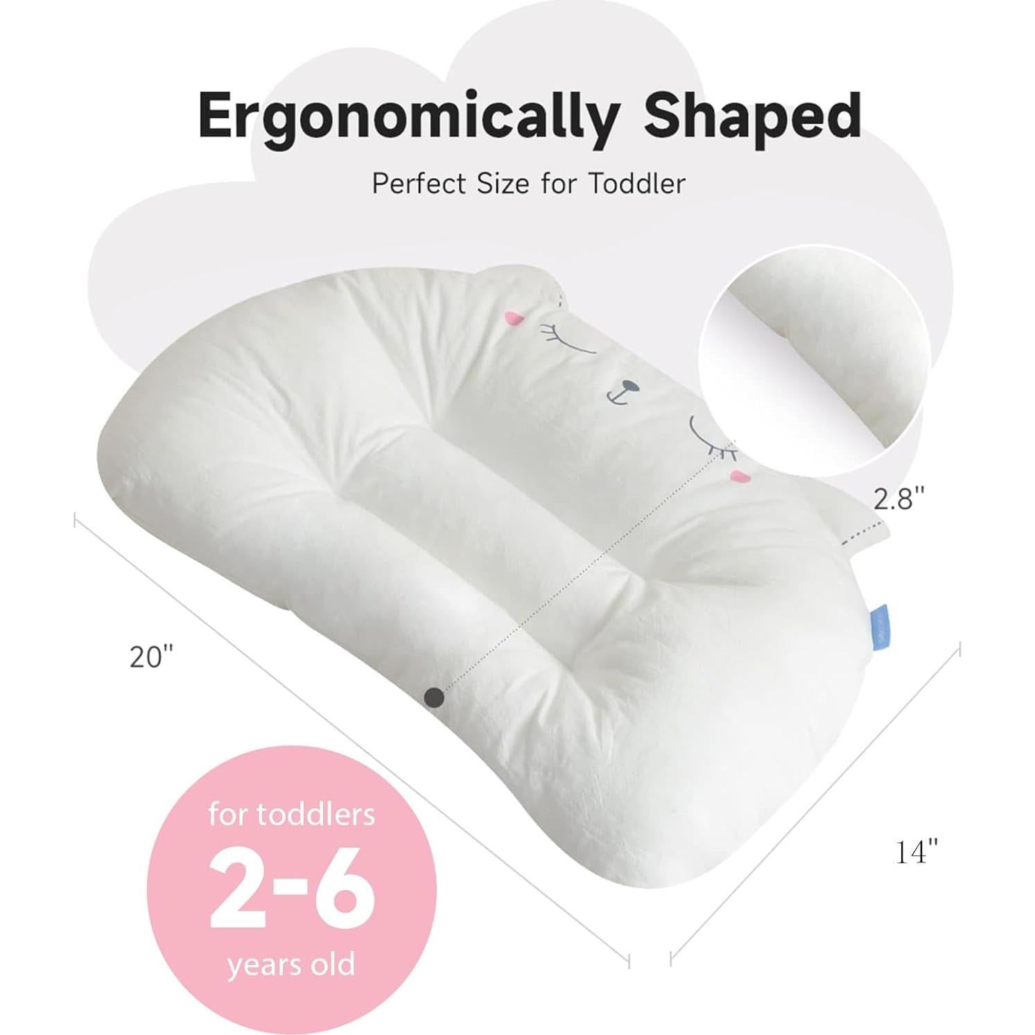 Almohada Infantil Choc Chick Gato 50.8x35.6 cm Hipoalergénica