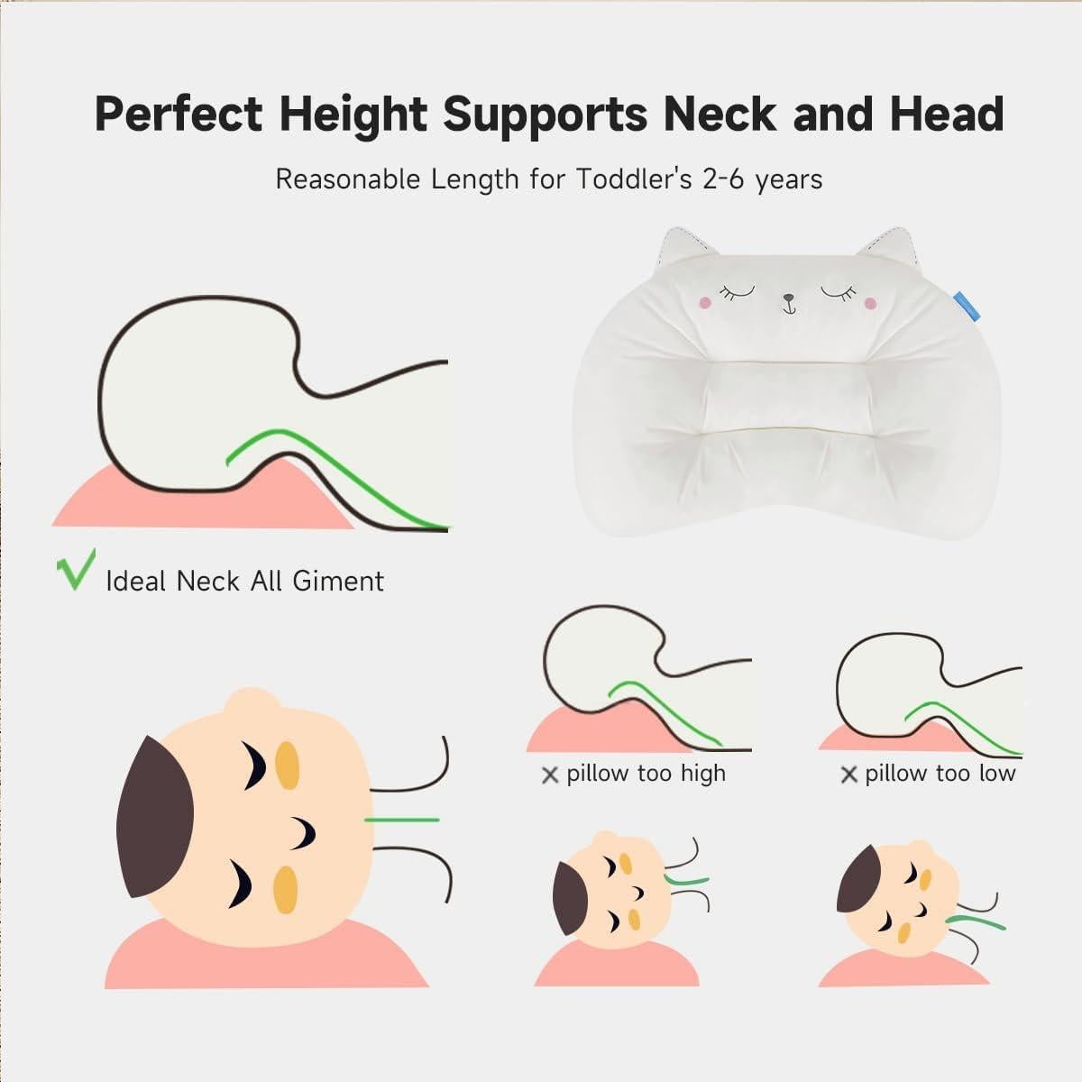 Almohada Infantil Choc Chick Gato 50.8x35.6 cm Hipoalergénica