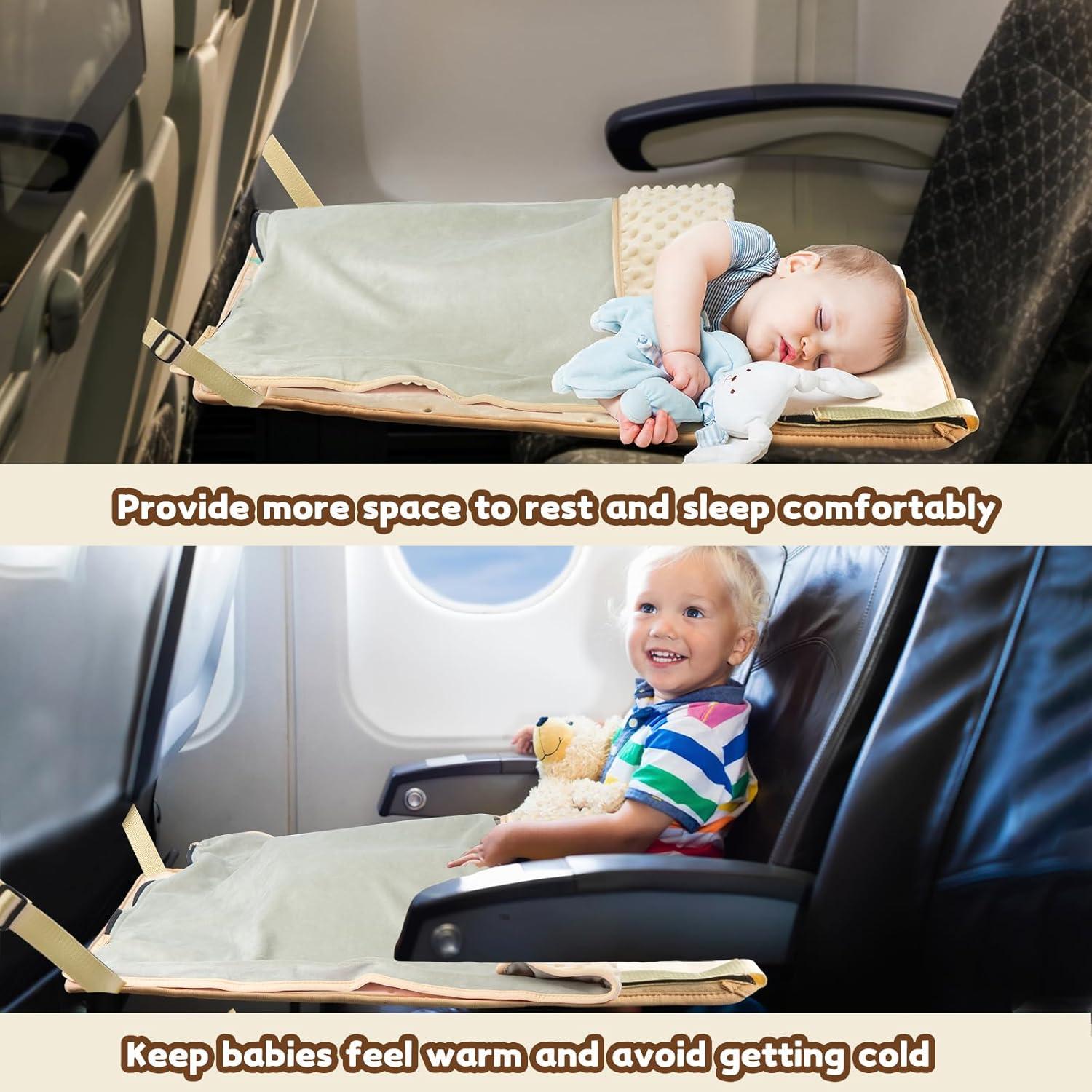 Cama de avión para niños Trekbabe con manta desmontable 80x45cm