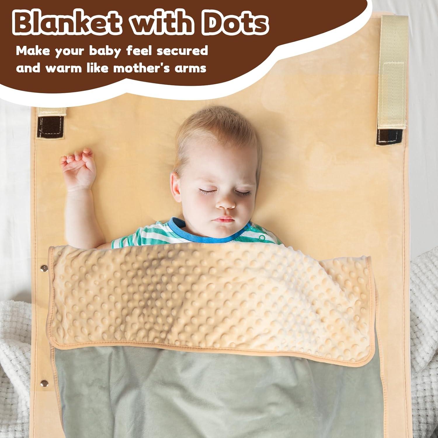 Cama de avión para niños Trekbabe con manta desmontable 80x45cm