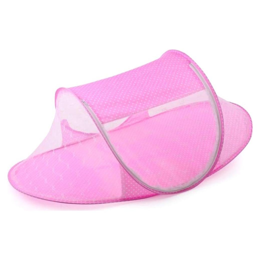 Cama portátil plegable para bebés Fafeicy 110x60 cm rosa