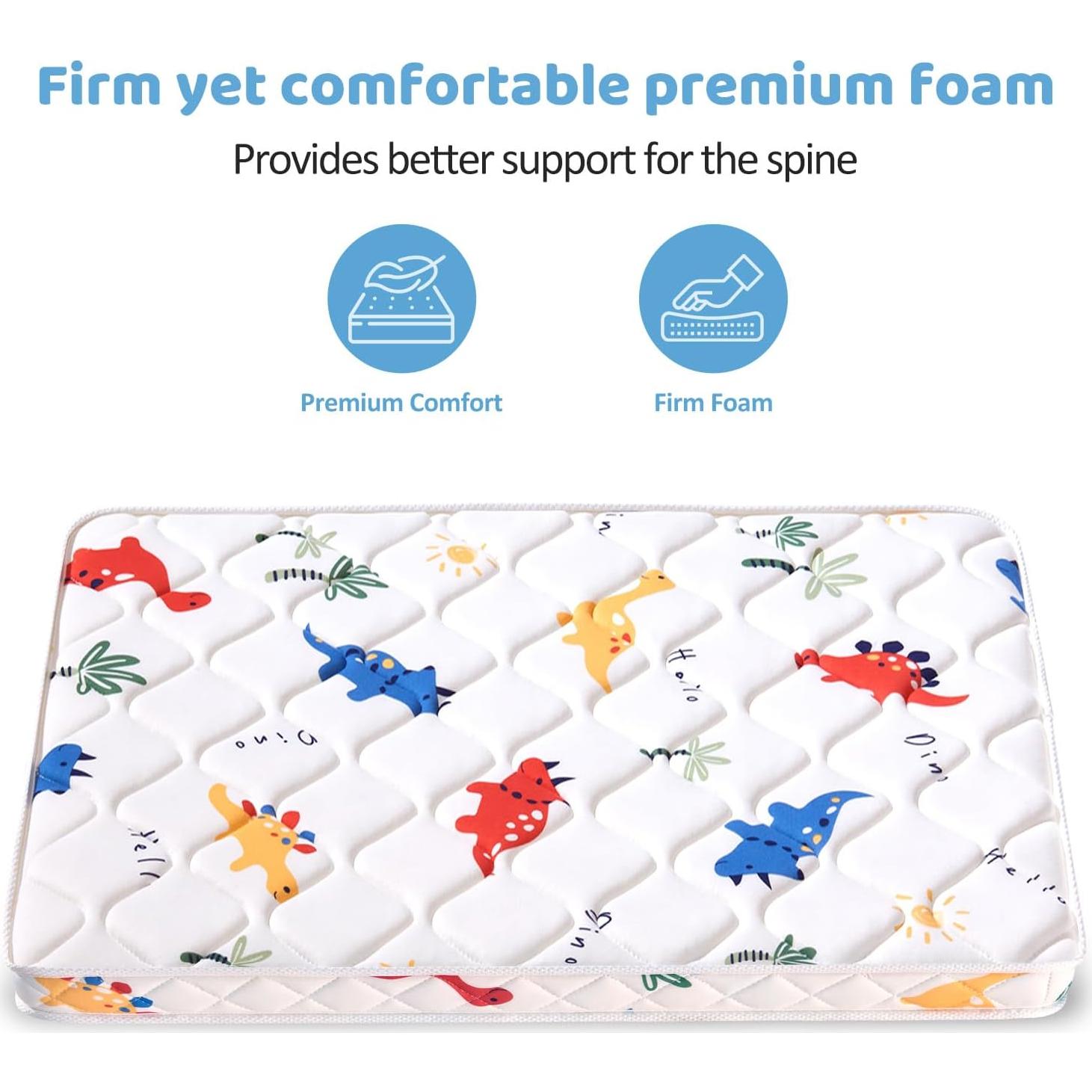 Colchón Pack and Play Lillibearas 96.5x66 cm Firme y Suave