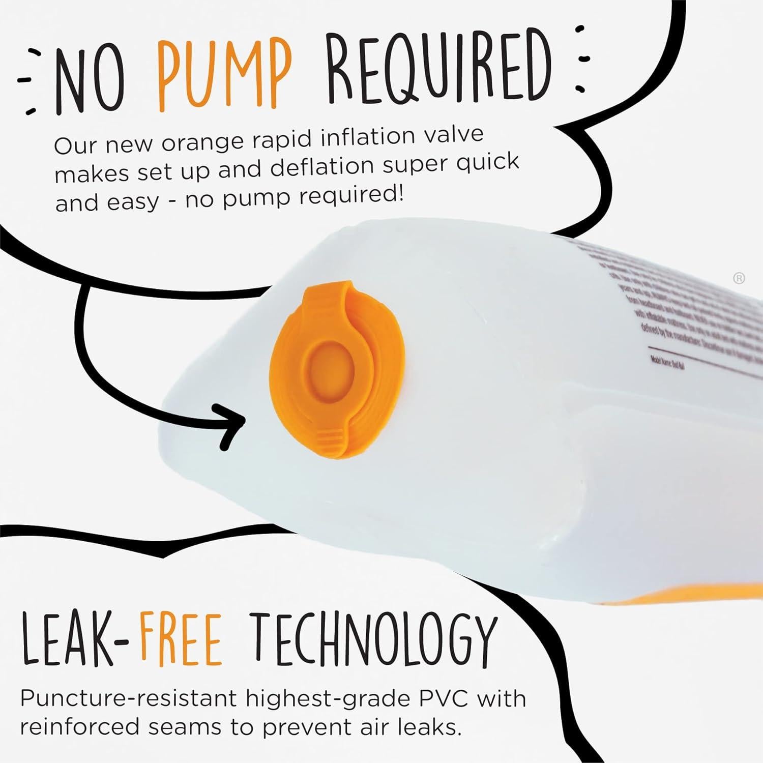 Barandilla Inflable para Cama Shrunks 2 Unidades Blanca