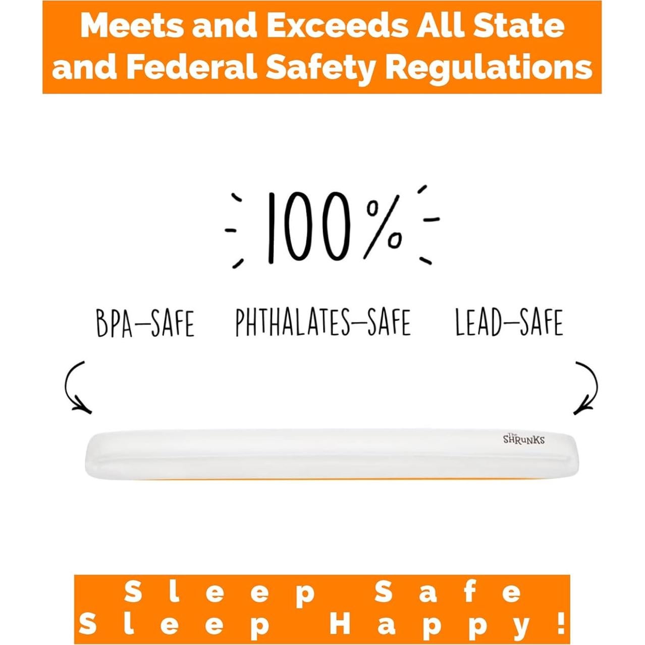 Barandilla Inflable para Cama Shrunks 2 Unidades Blanca