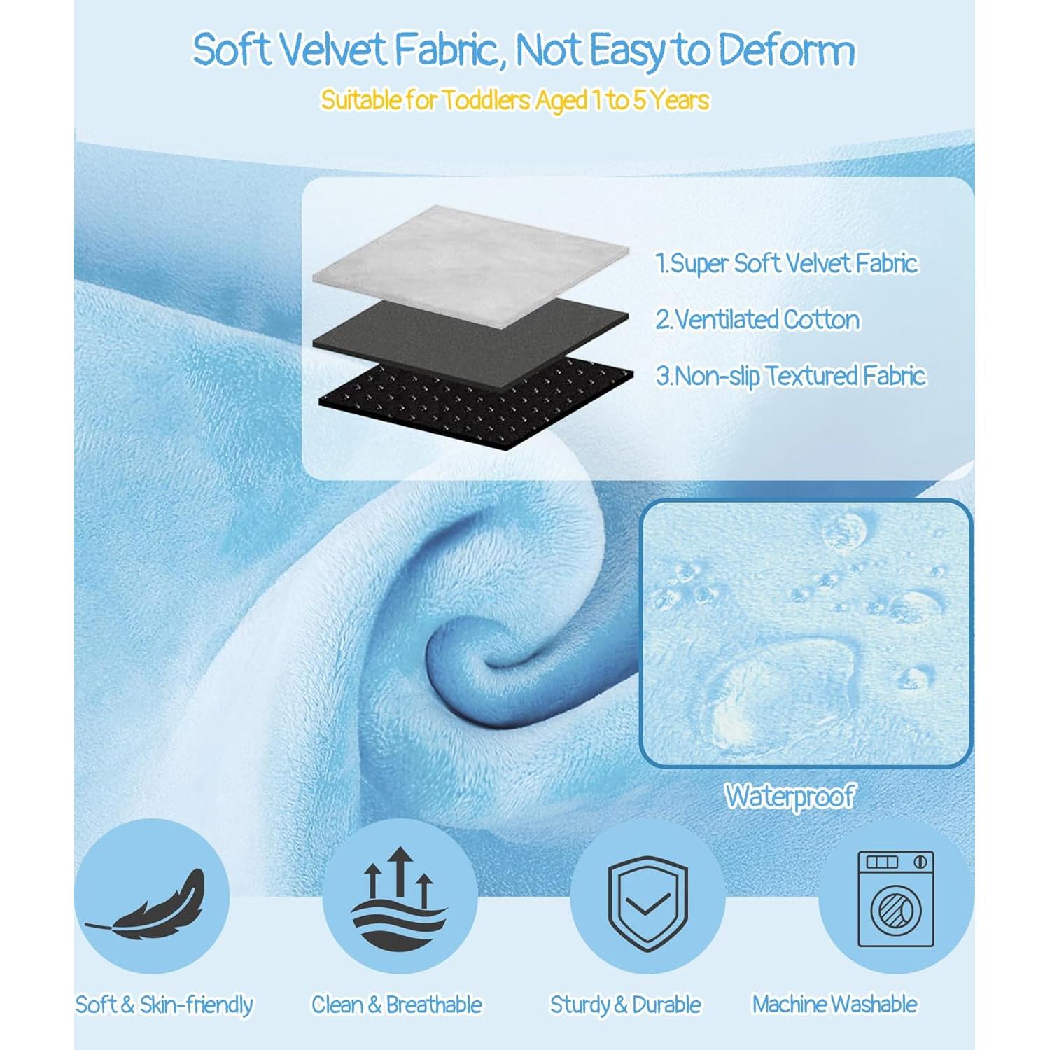 Cama de avión portátil Ravasen para niños 0.51 kg azul