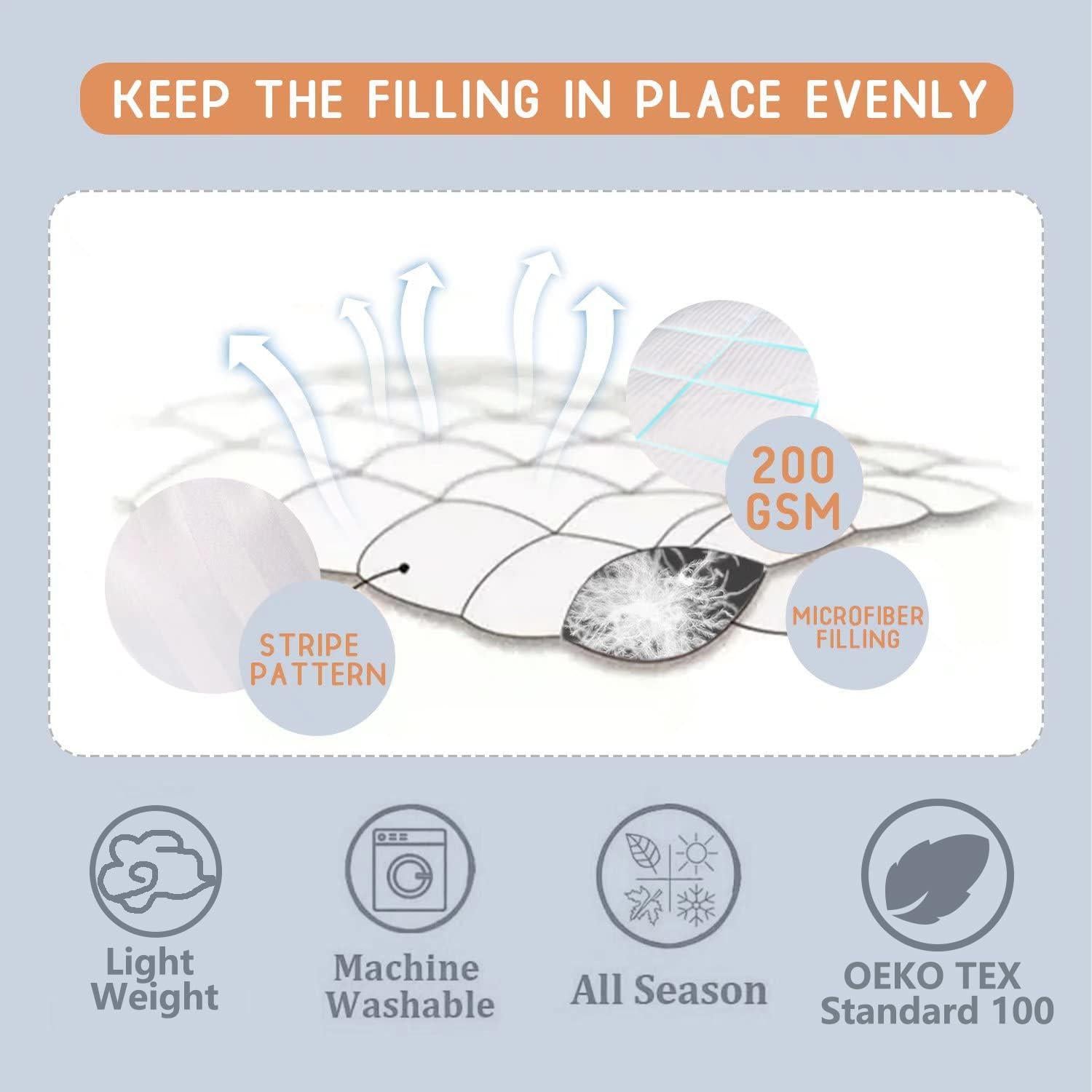 Edredón Hipoalergénico ZPECC para Niños 99x119 cm Blanco